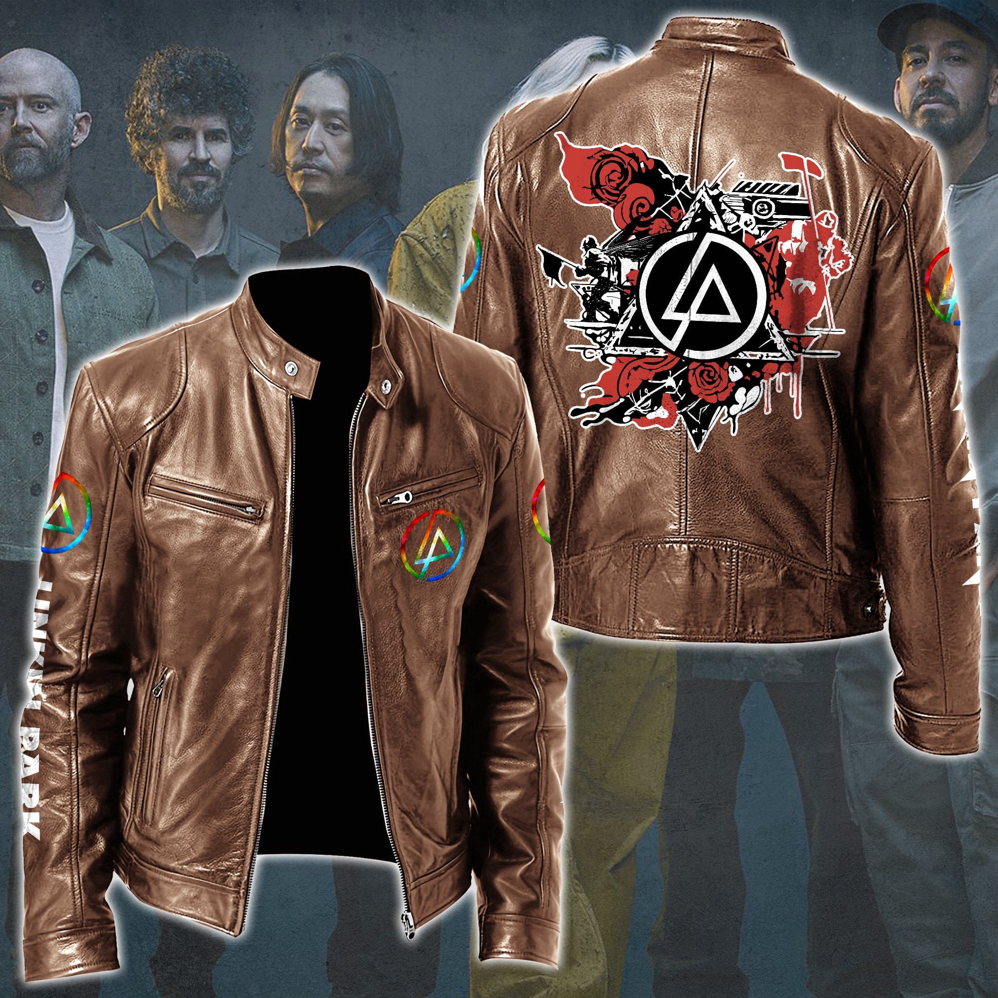 Linkin Park Music Style Leather Jacket For Fans
