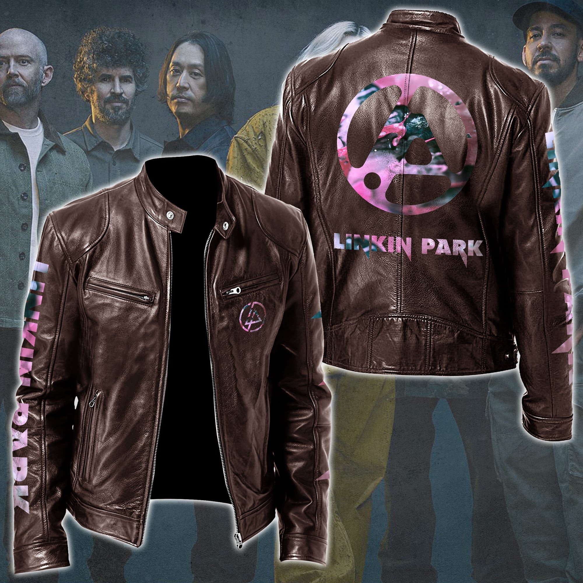 Linkin Park Music Style Leather Jacket For Fans