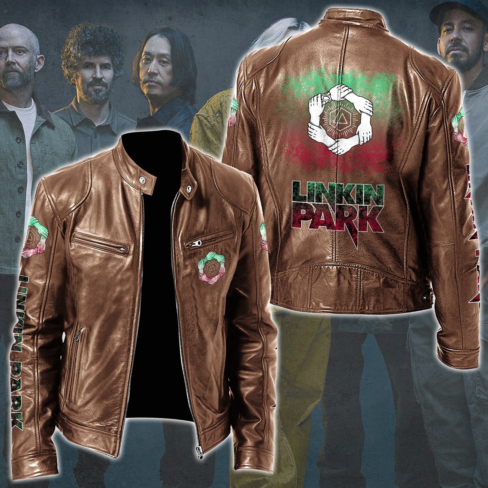 Linkin Park Music Style Leather Jacket For Fans
