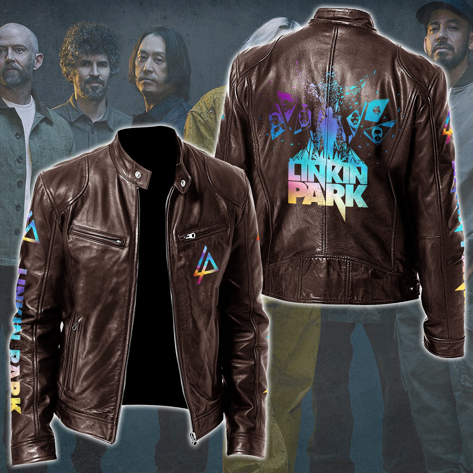 Linkin Park Music Style Leather Jacket For Fans