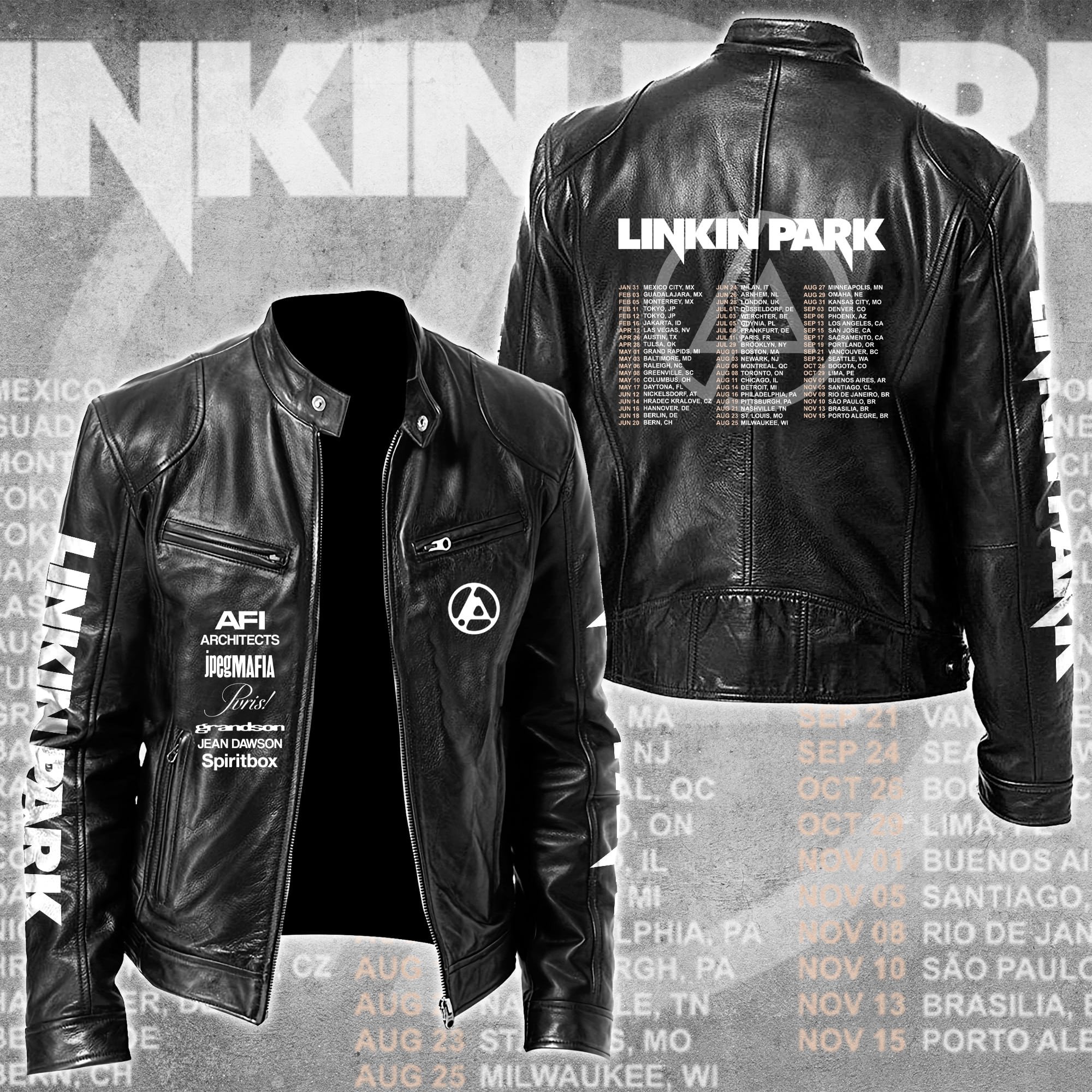 Linkin Park Music Style Leather Jacket For Fans