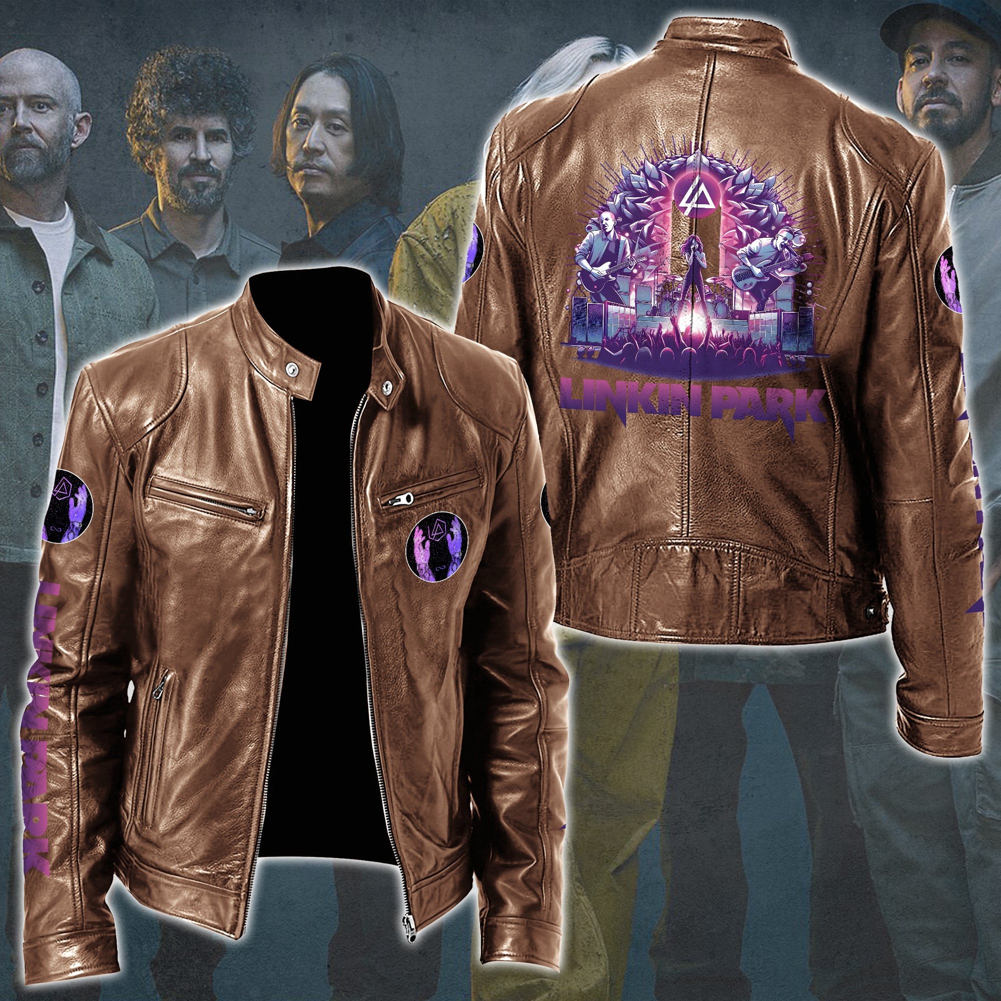 Linkin Park Music Style Leather Jacket For Fans