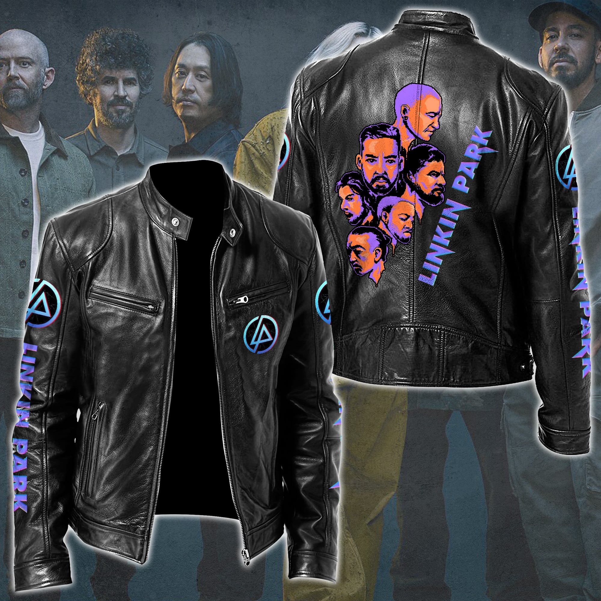 Linkin Park Music Style Leather Jacket For Fans
