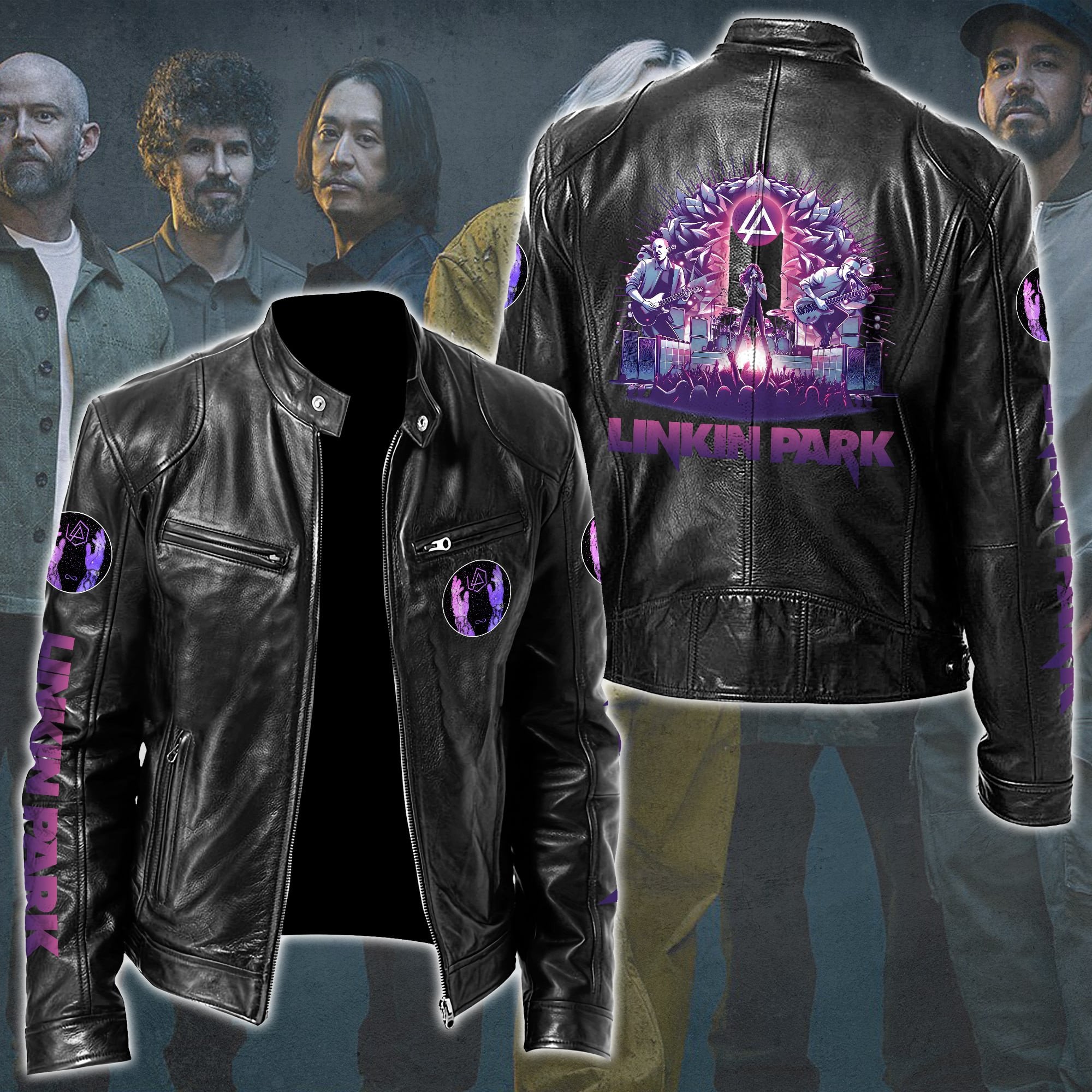 Linkin Park Music Style Leather Jacket For Fans
