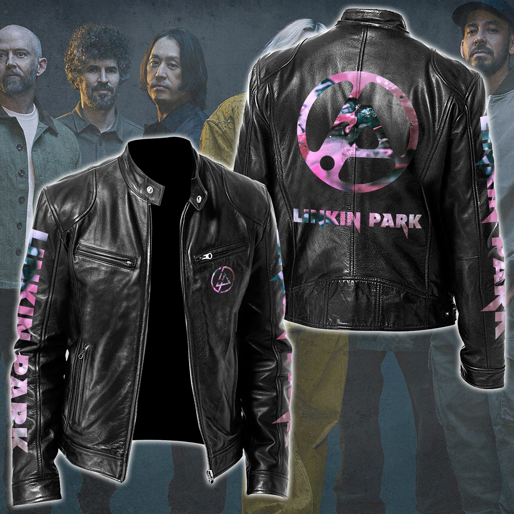 Linkin Park Music Style Leather Jacket For Fans