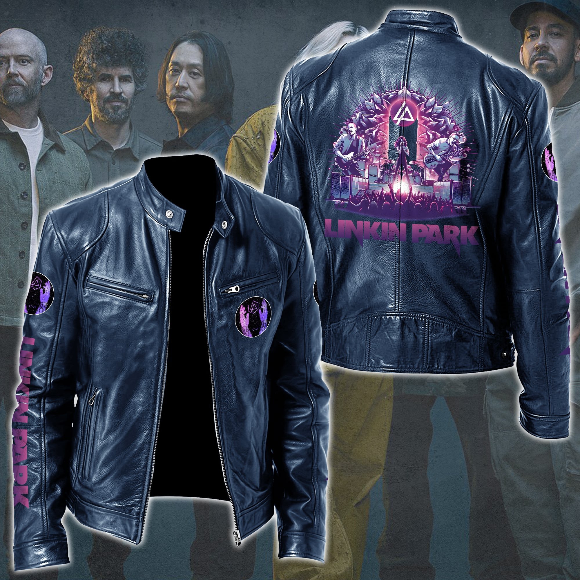 Linkin Park Music Style Leather Jacket For Fans