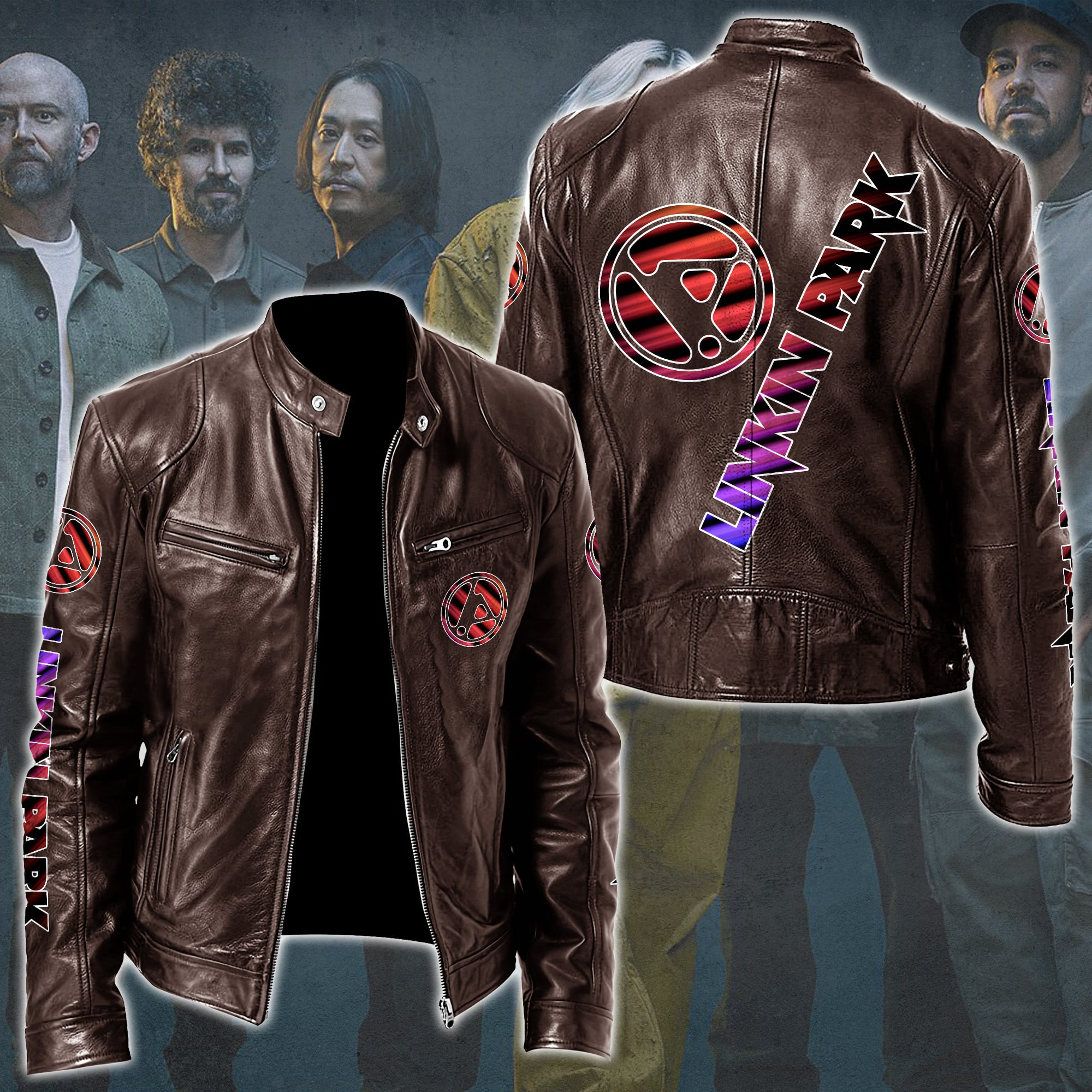 Linkin Park Music Style Leather Jacket For Fans