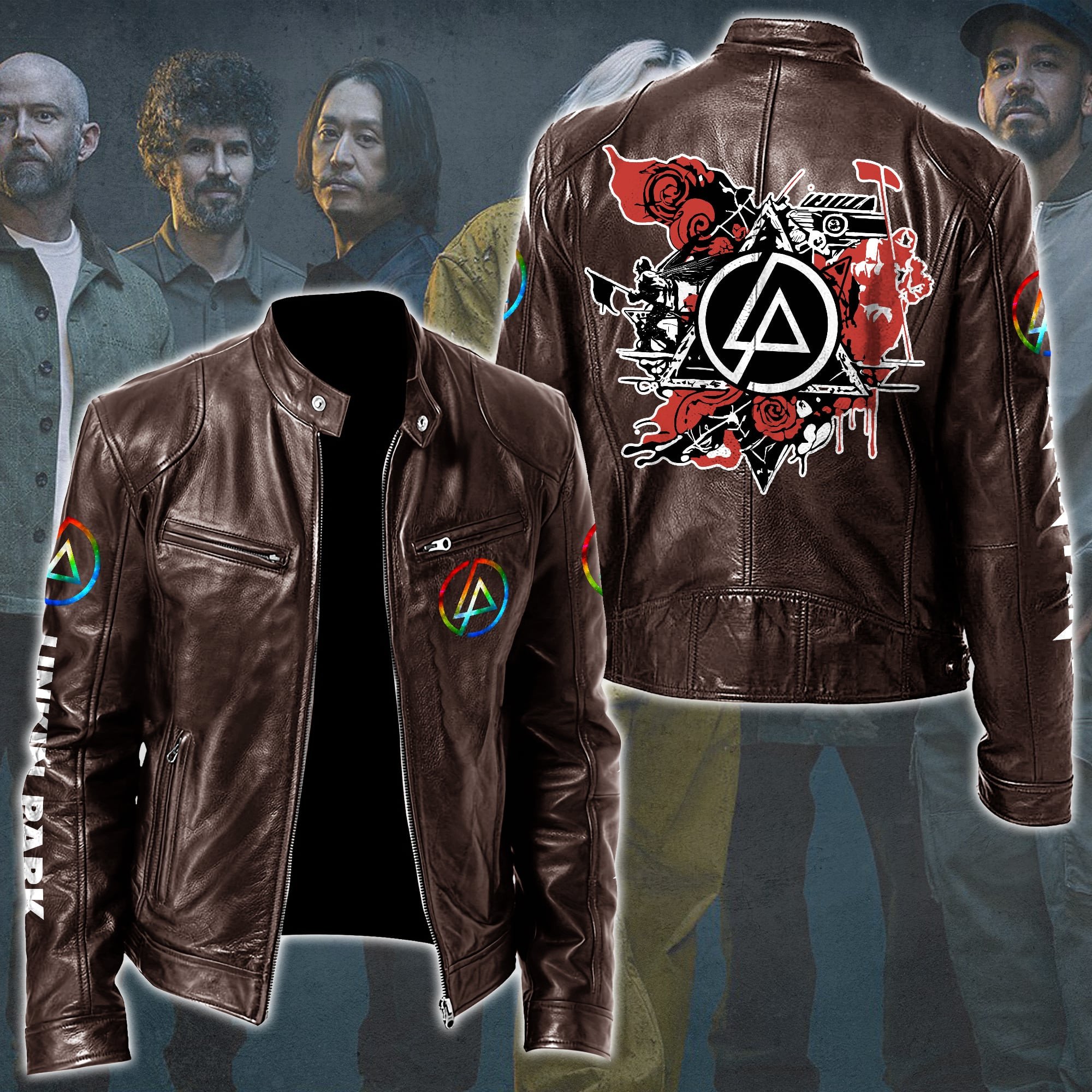 Linkin Park Music Style Leather Jacket For Fans