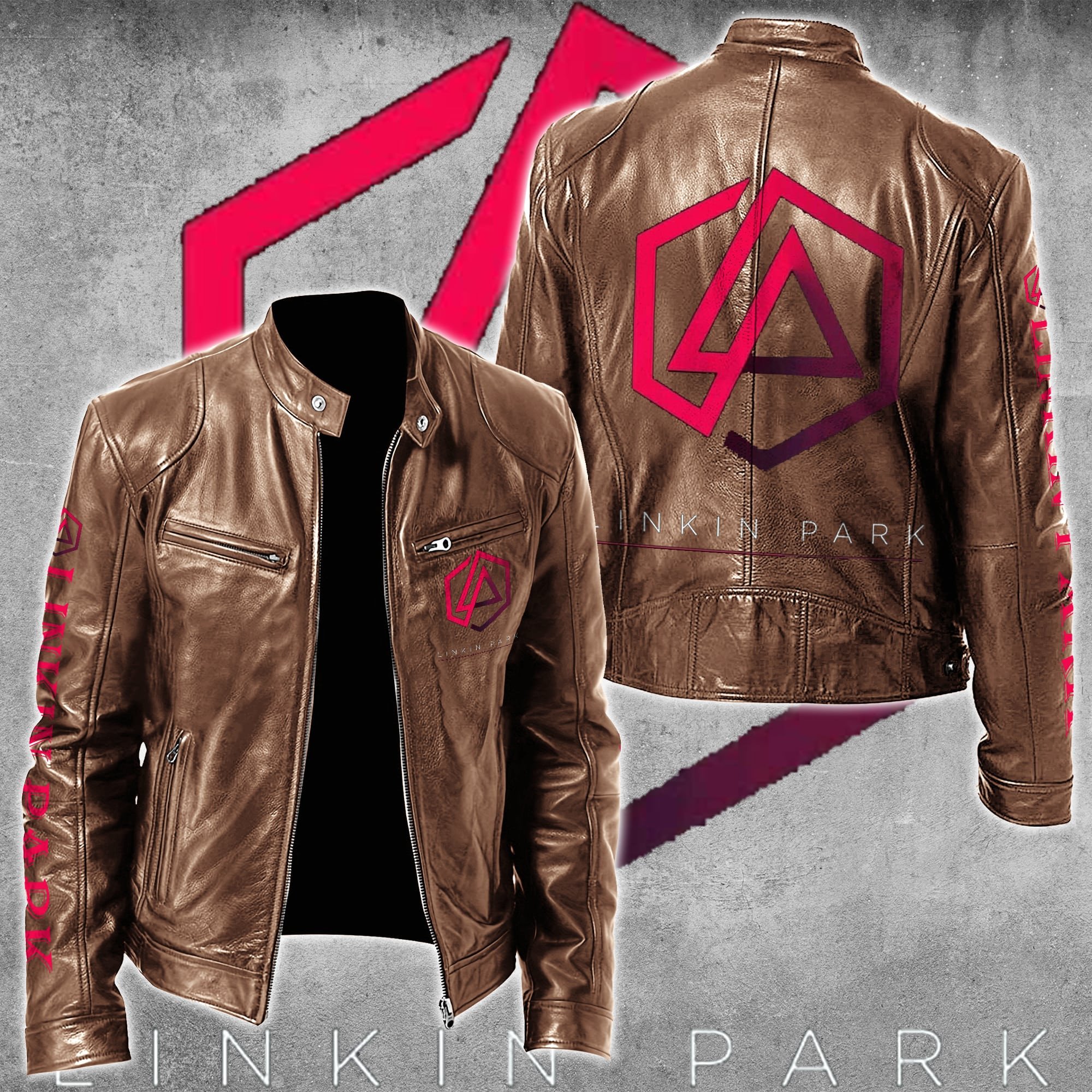 Linkin Park Music Style Leather Jacket For Fans