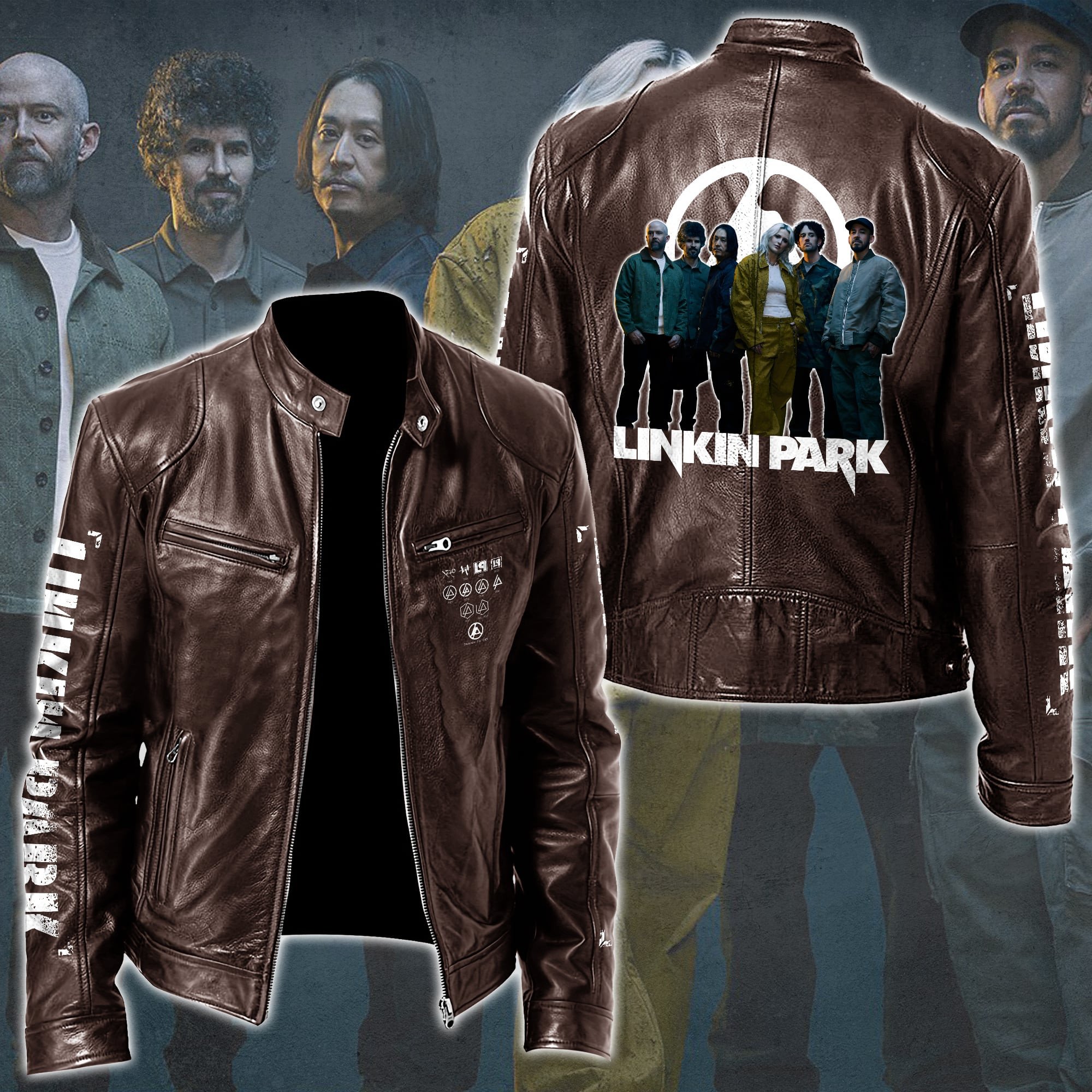 Linkin Park Music Style Leather Jacket For Fans