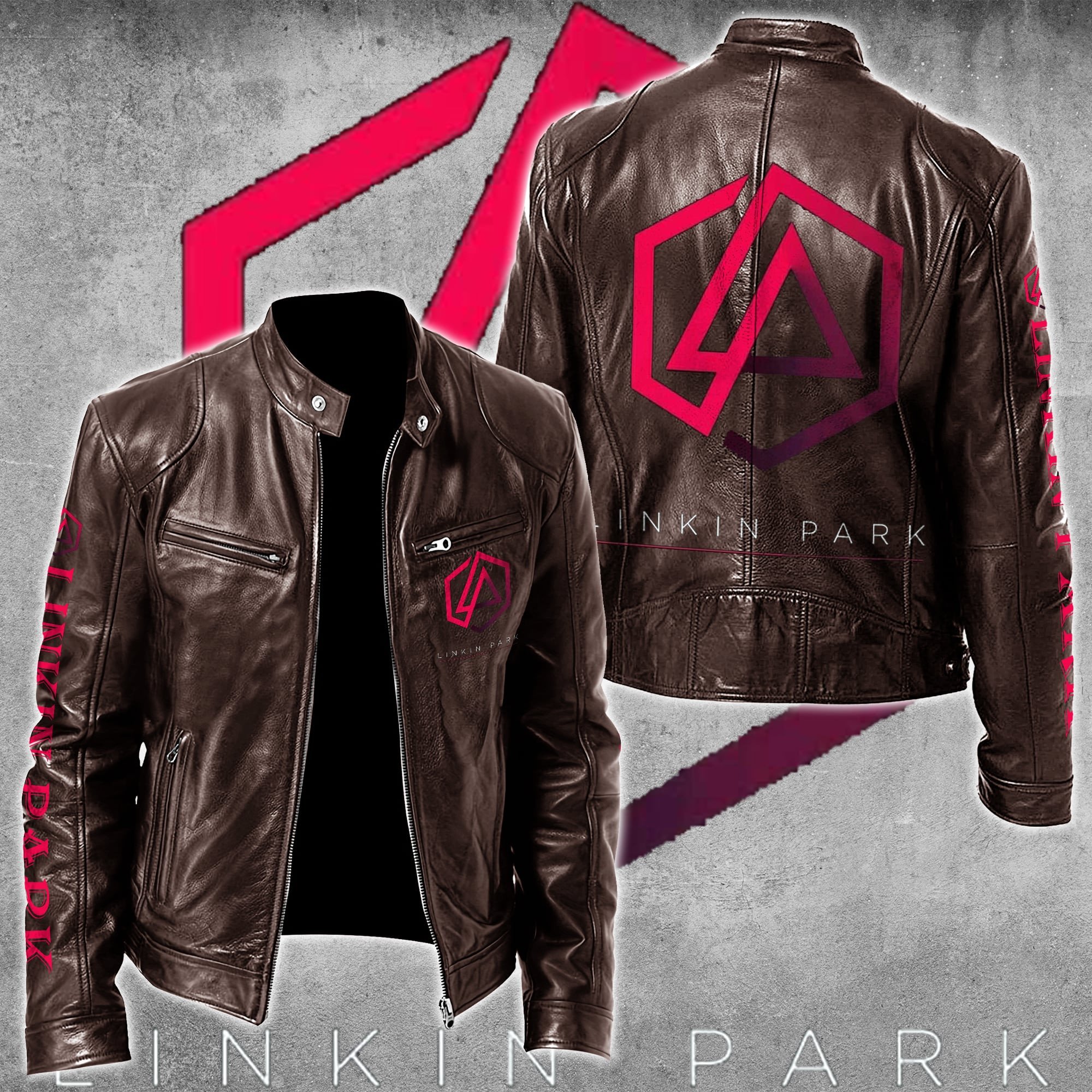 Linkin Park Music Style Leather Jacket For Fans