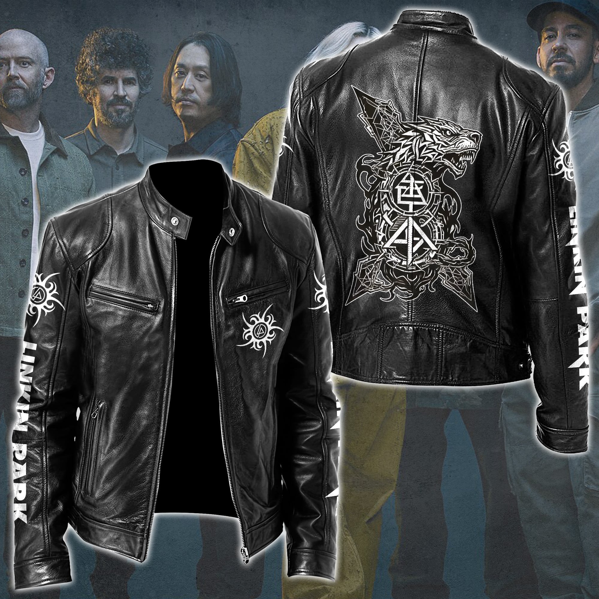 Linkin Park Music Style Leather Jacket For Fans