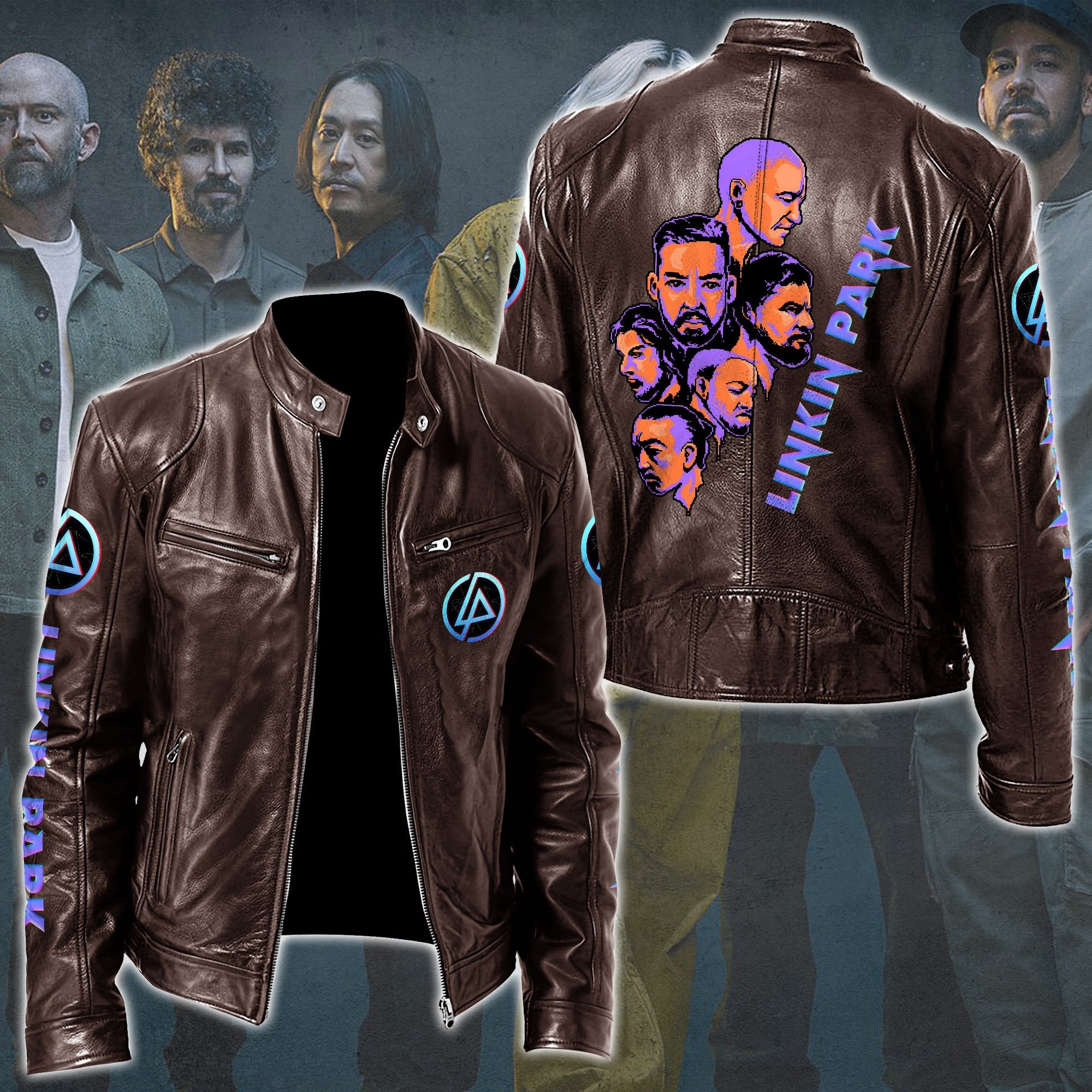 Linkin Park Music Style Leather Jacket For Fans