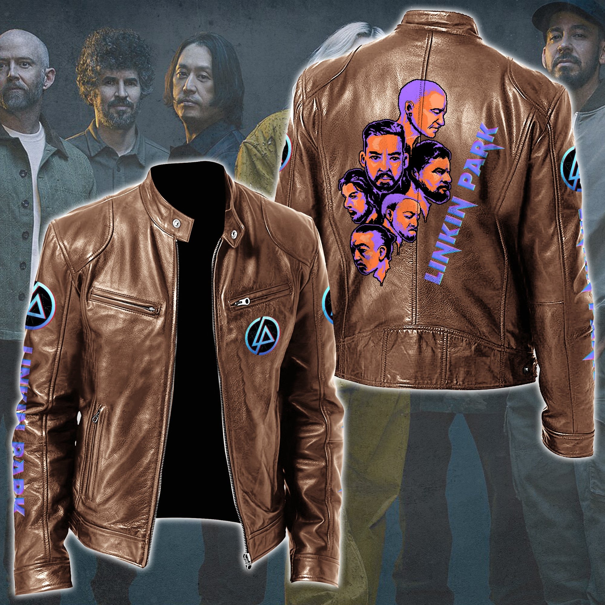 Linkin Park Music Style Leather Jacket For Fans