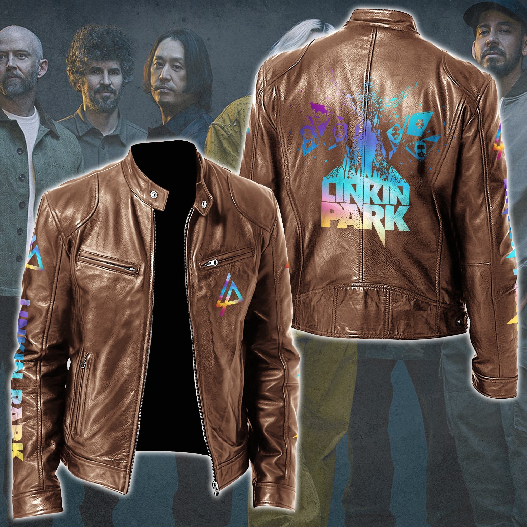 Linkin Park Music Style Leather Jacket For Fans