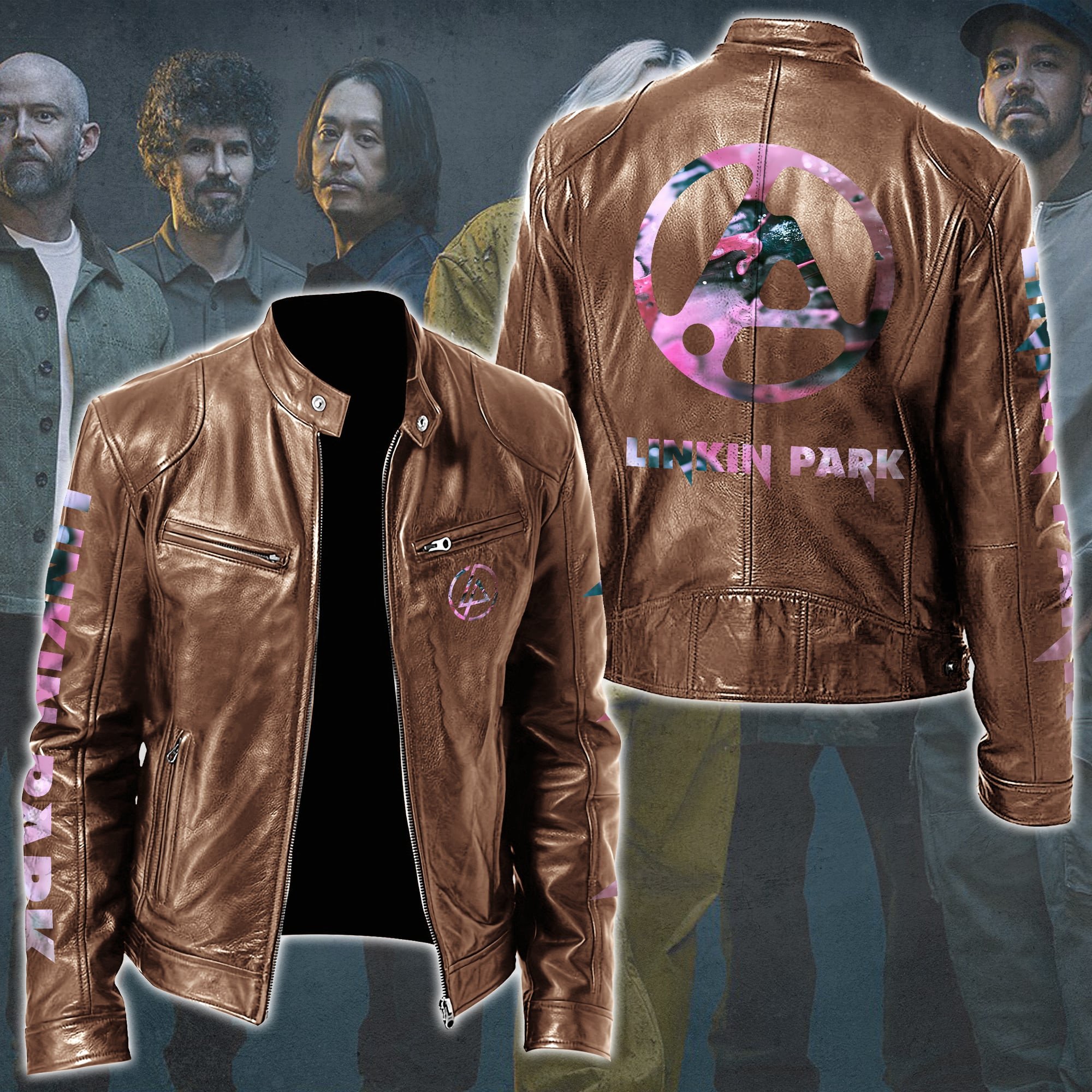 Linkin Park Music Style Leather Jacket For Fans