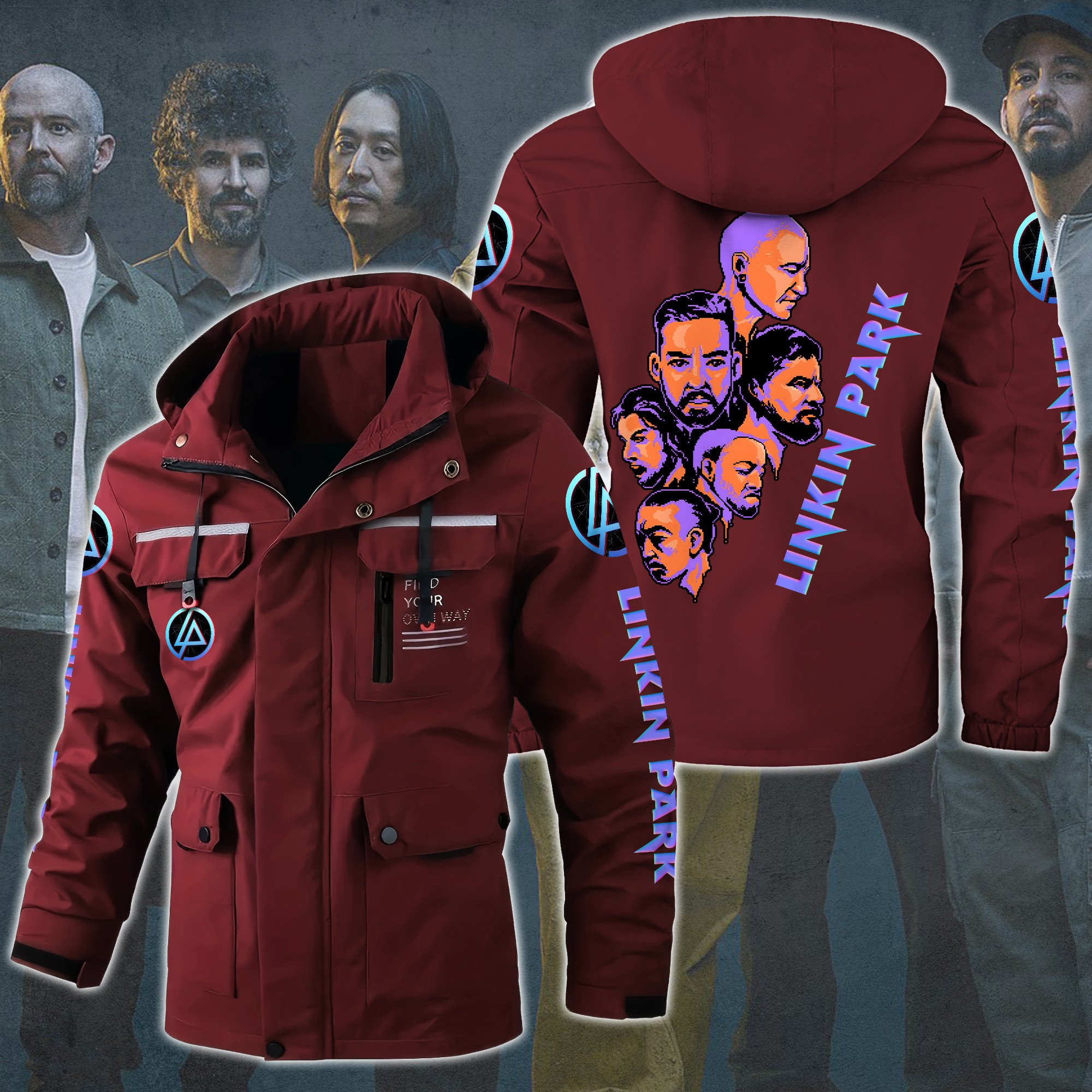 Linkin Park Music Style Parka Jacket For Fans