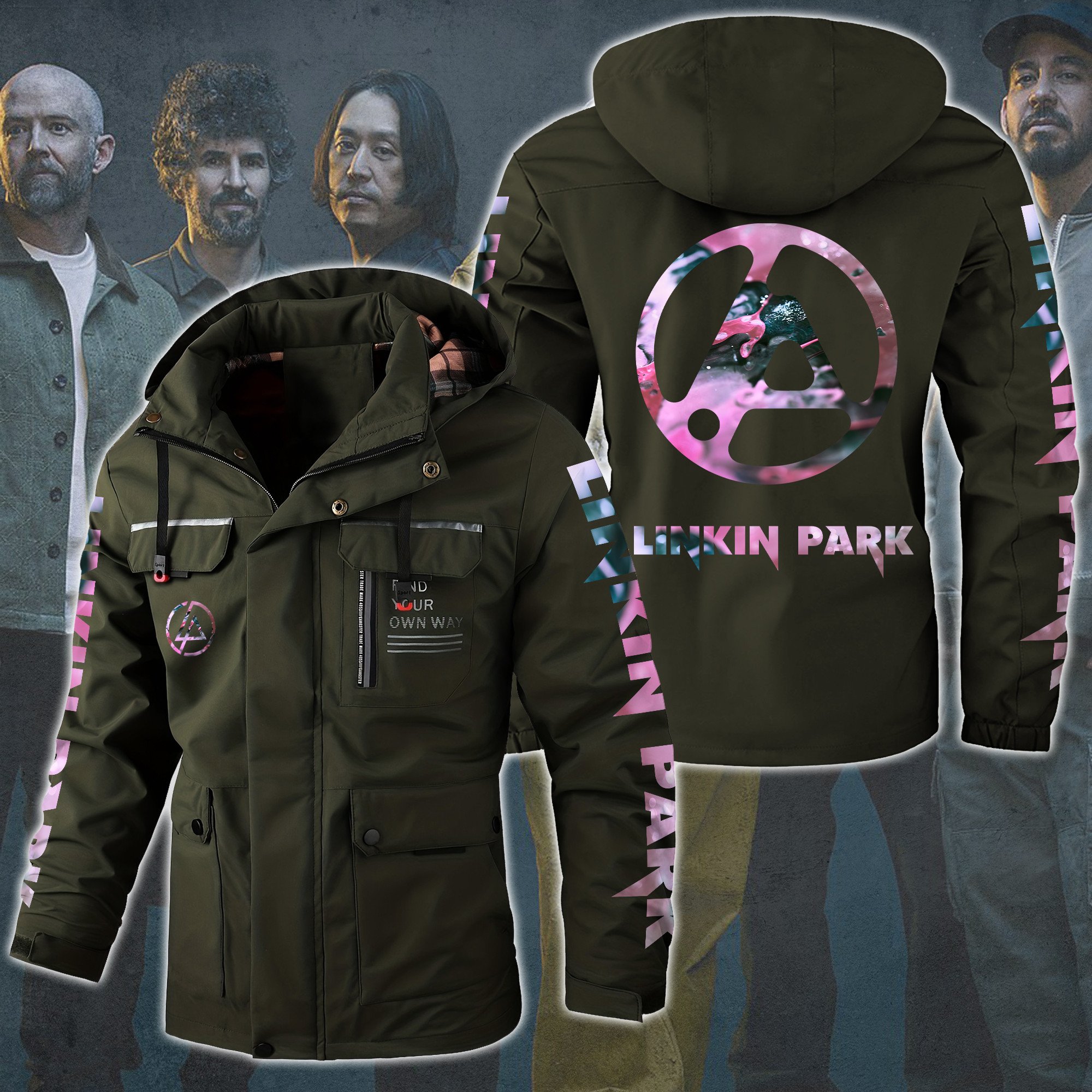 Linkin Park Music Style Parka Jacket For Fans