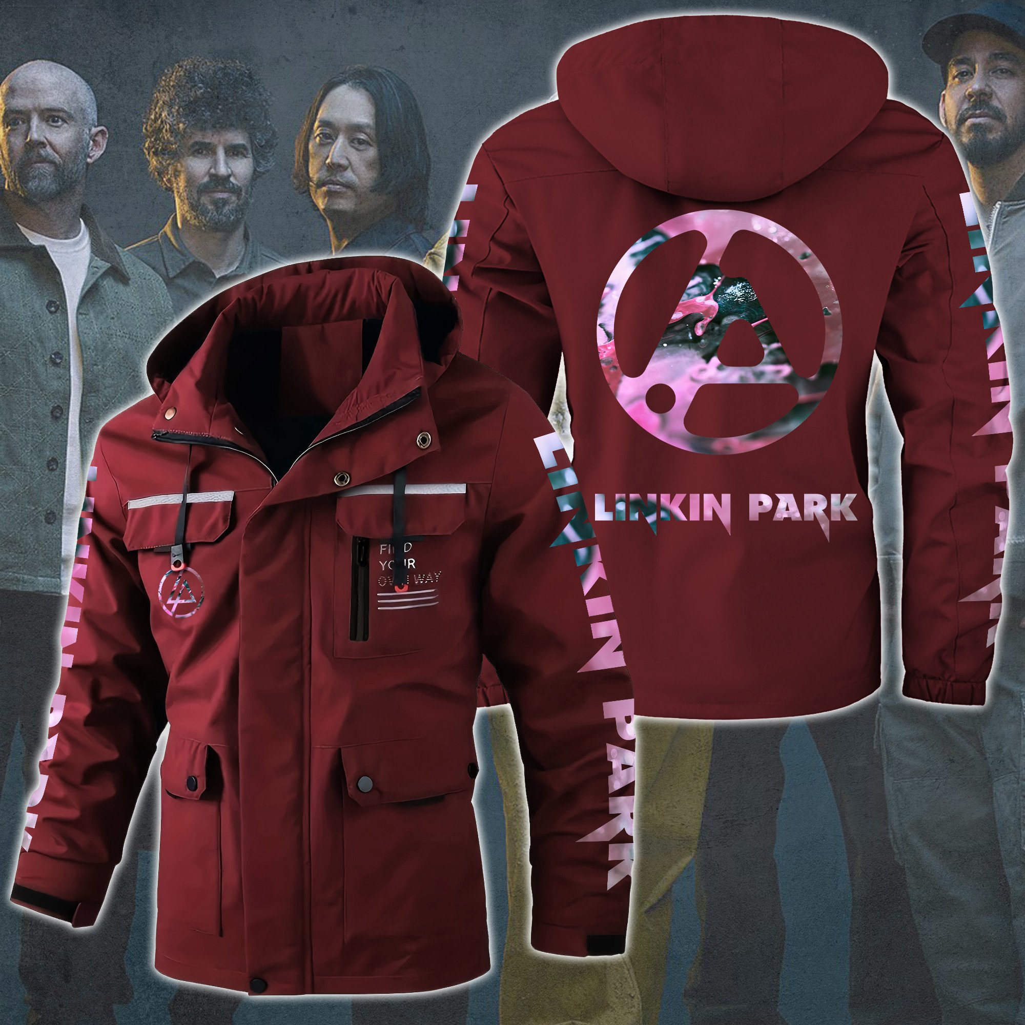Linkin Park Music Style Parka Jacket For Fans