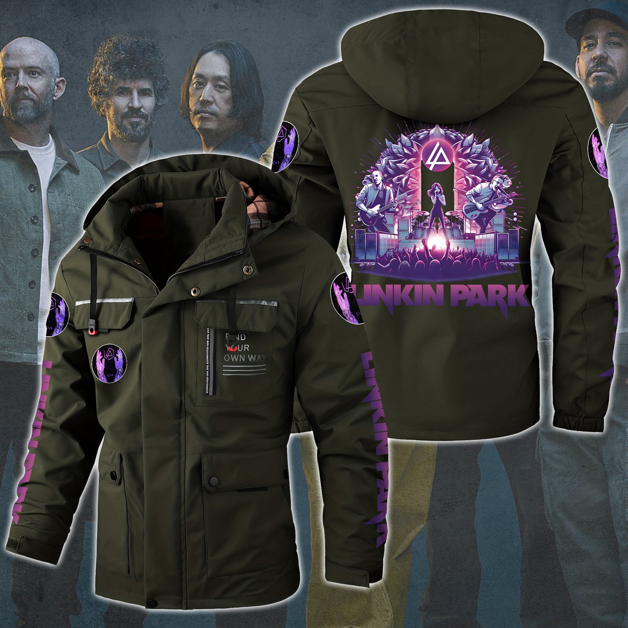 Linkin Park Music Style Parka Jacket For Fans