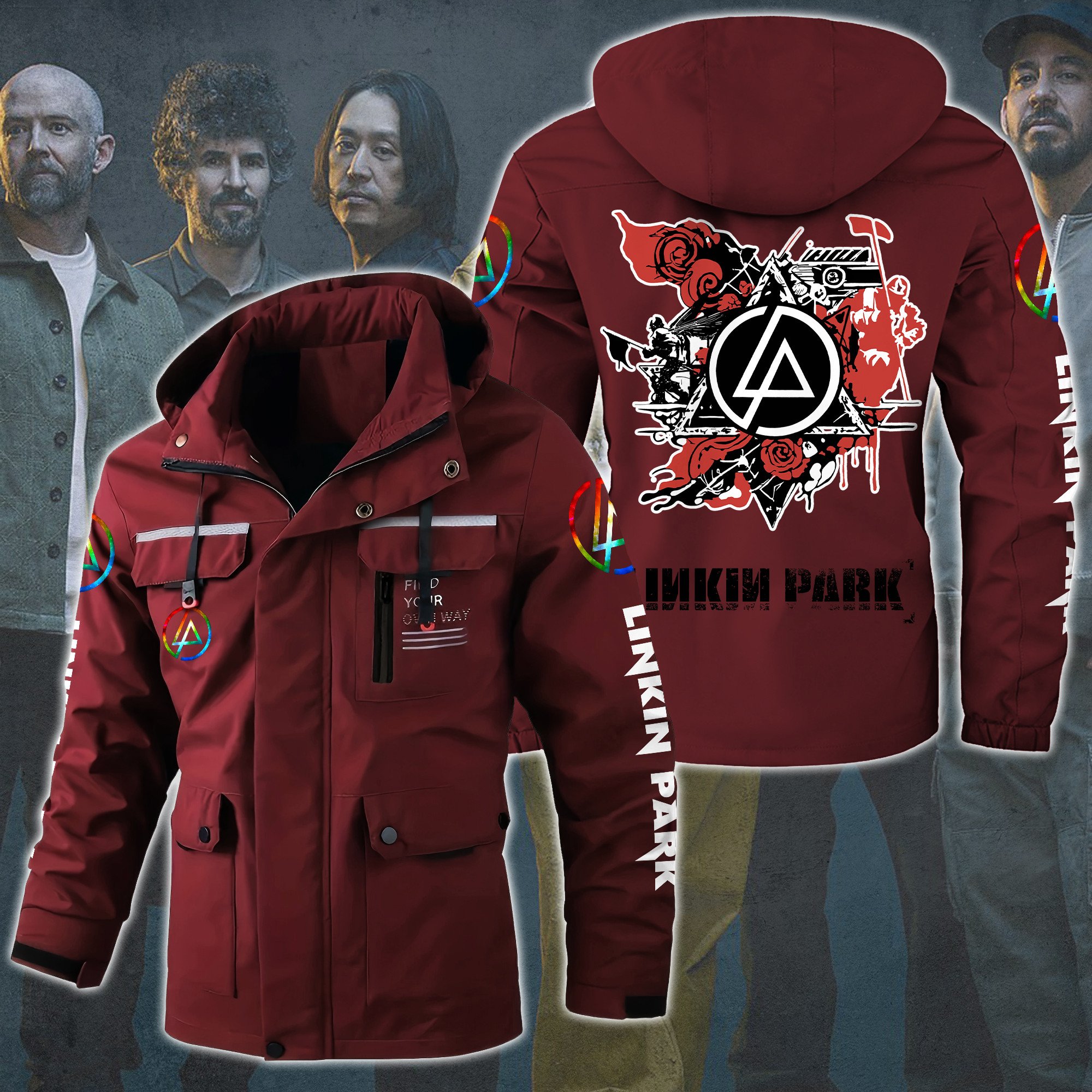 Linkin Park Music Style Parka Jacket For Fans