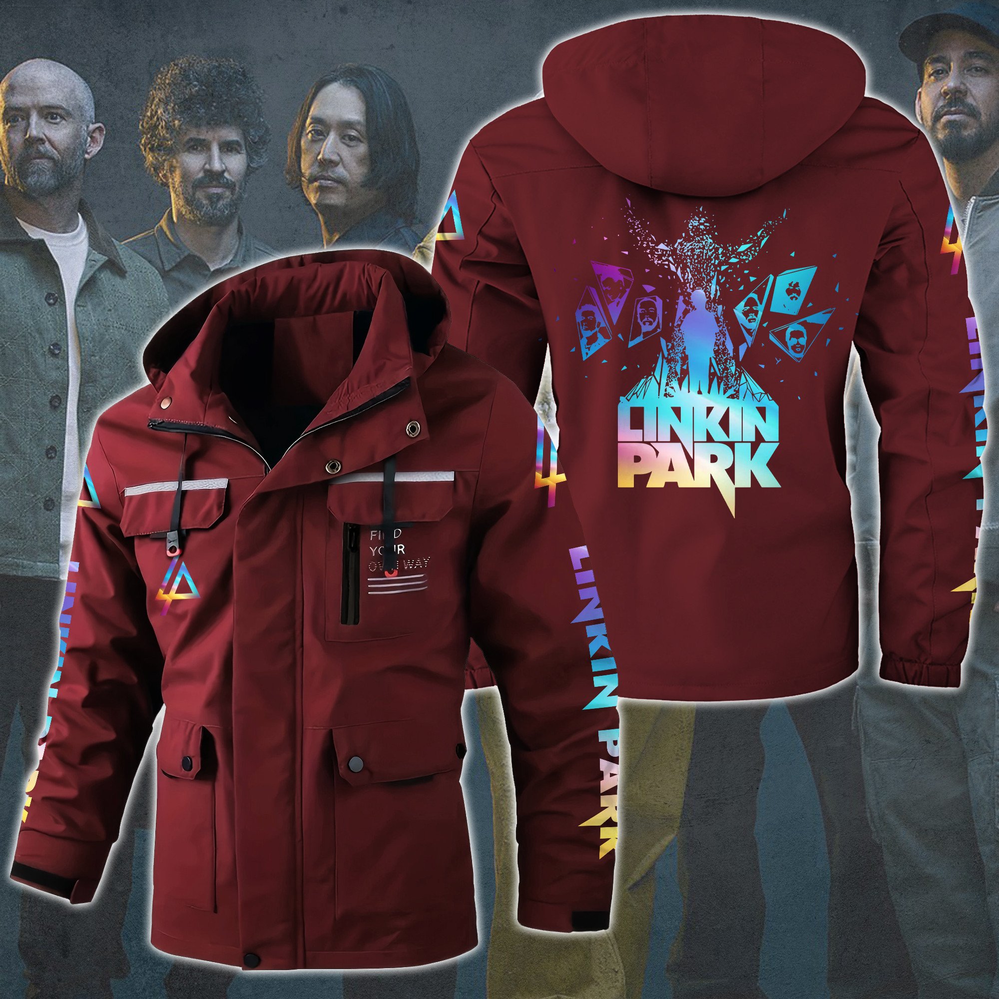 Linkin Park Music Style Parka Jacket For Fans