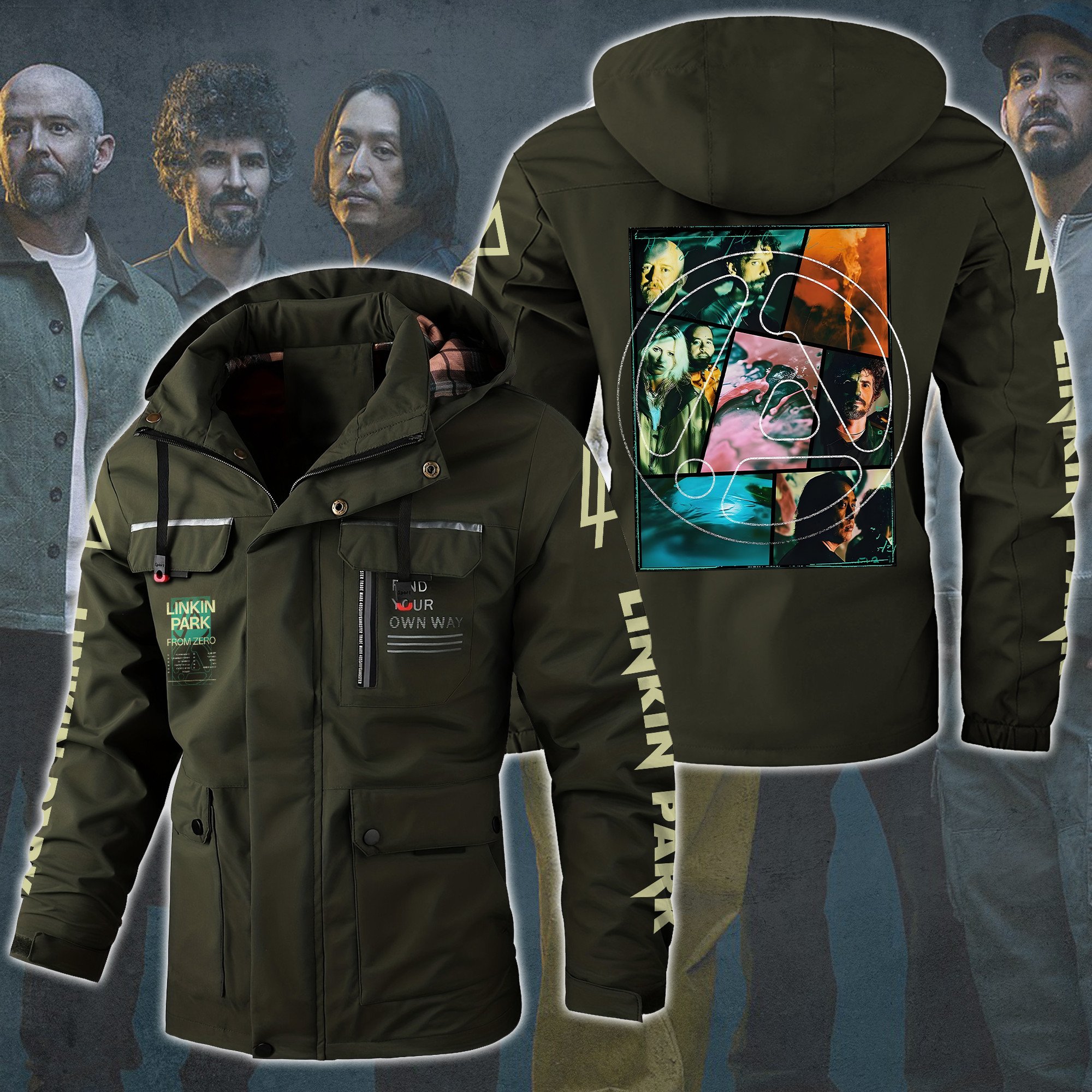Linkin Park Music Style Parka Jacket For Fans