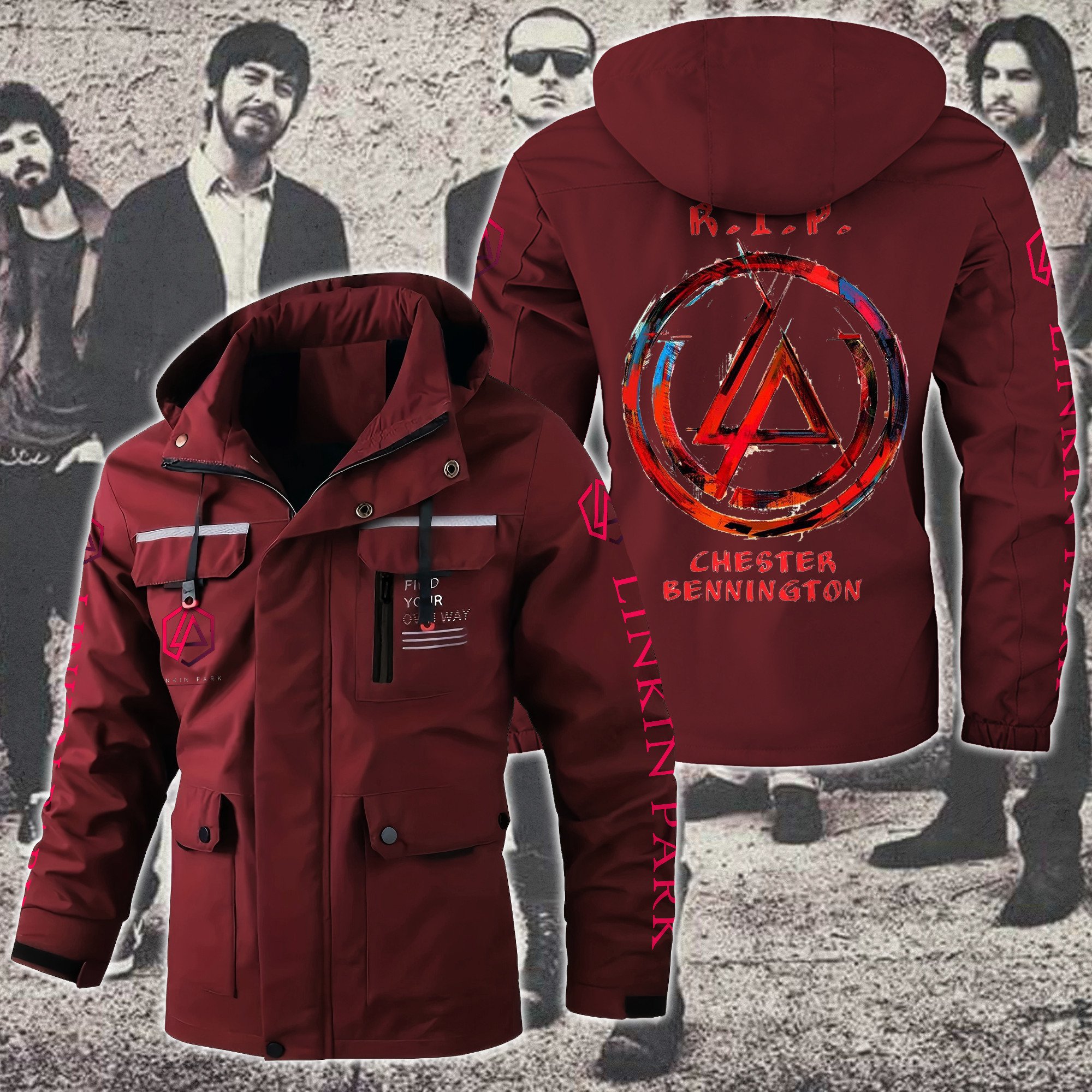 Linkin Park Music Style Parka Jacket For Fans