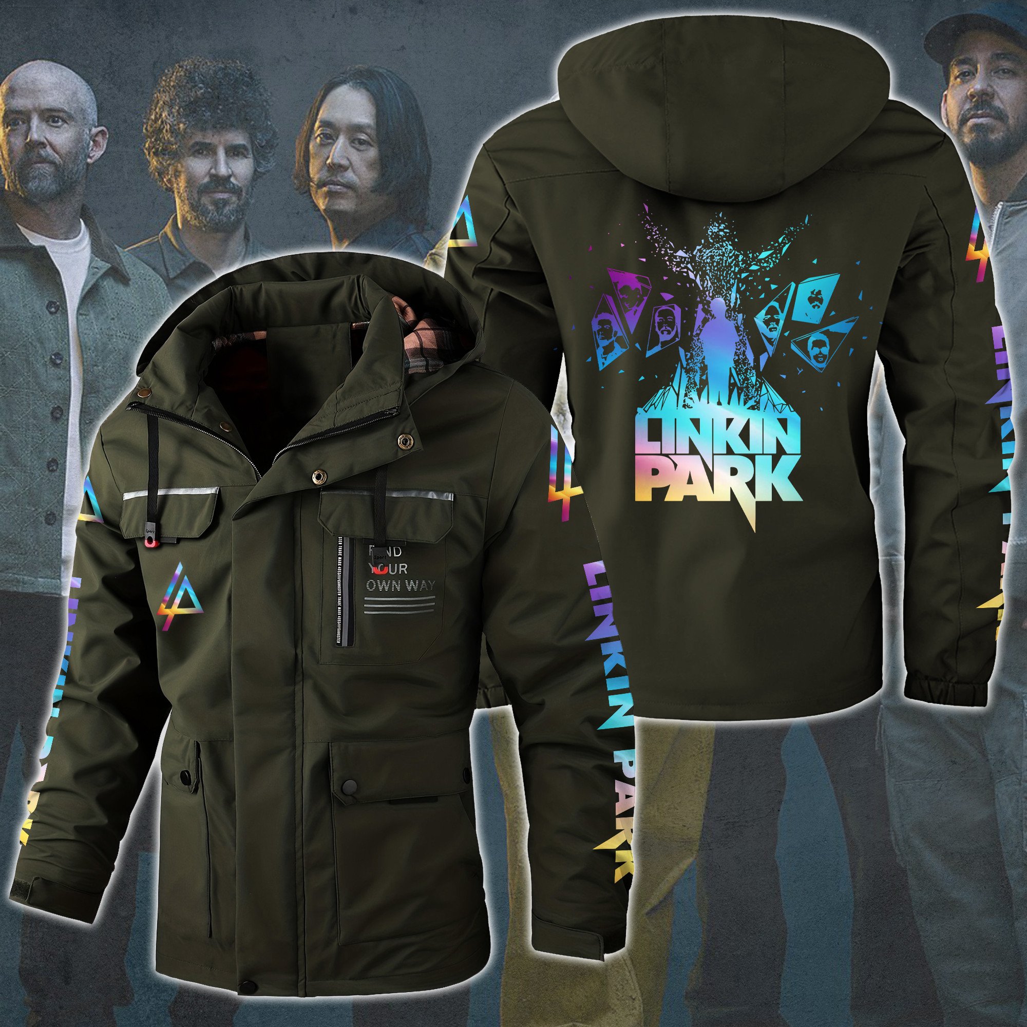 Linkin Park Music Style Parka Jacket For Fans