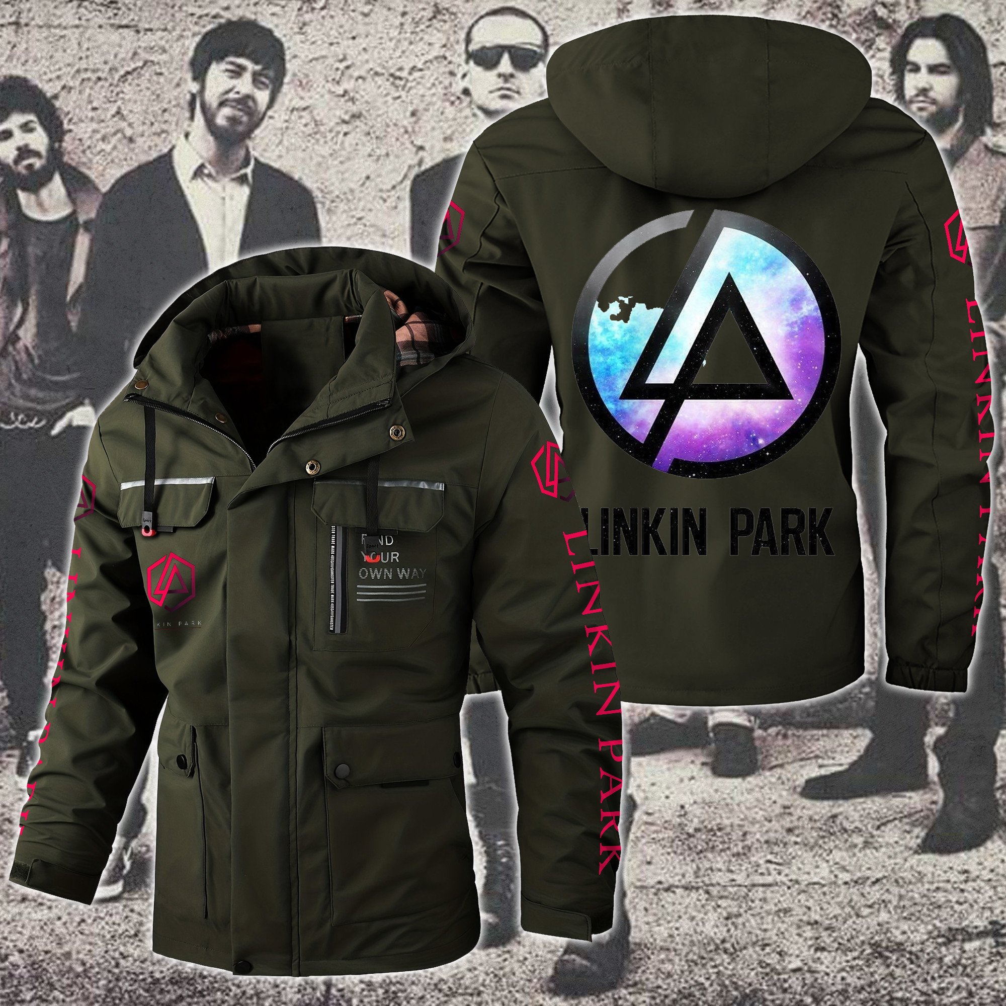 Linkin Park Music Style Parka Jacket For Fans