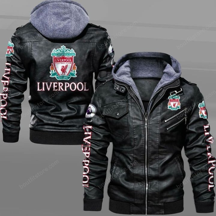 Liverpool EPL Style Leather Jacket For Fans