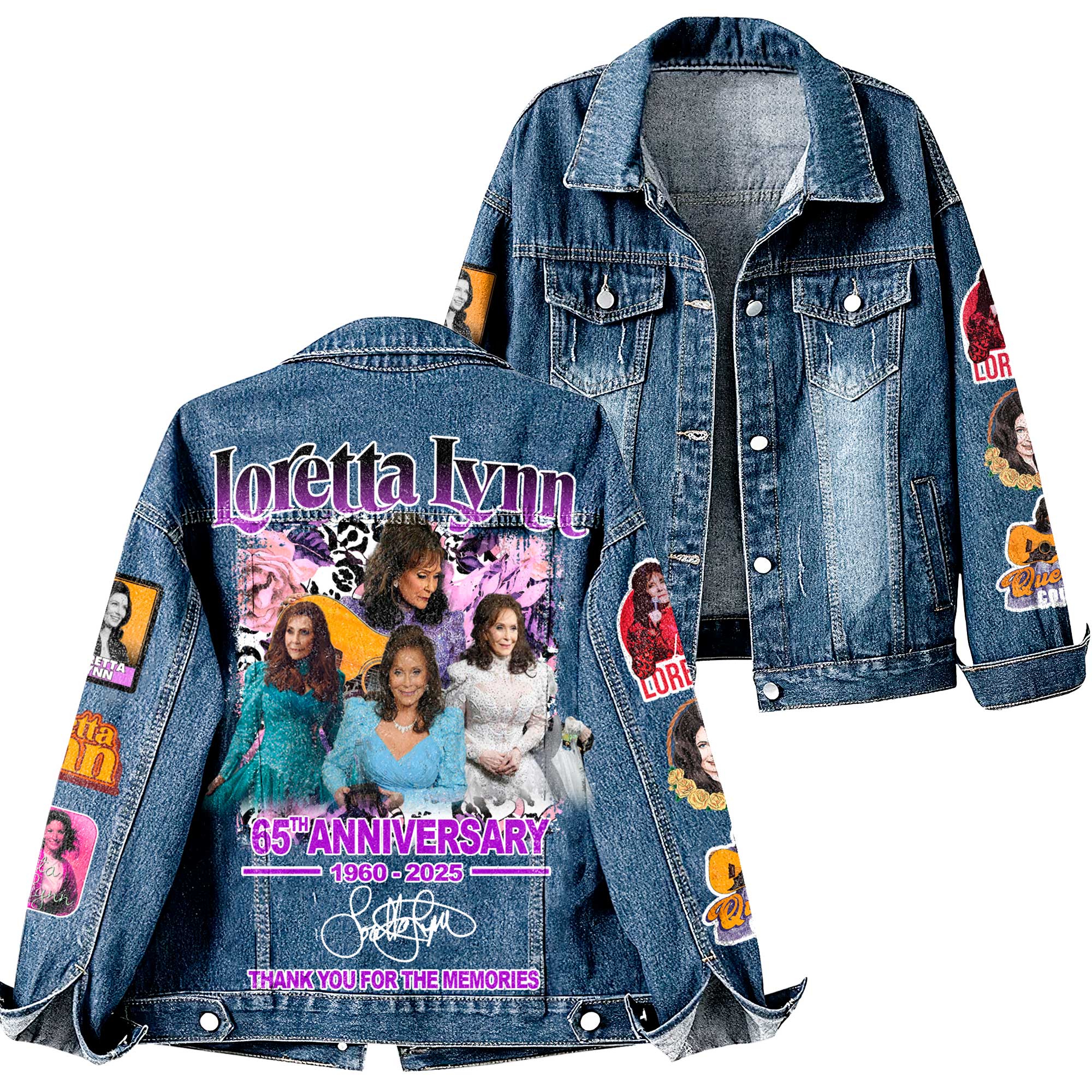 Loretta Lynn Music Denim Jacket Gift For Fans