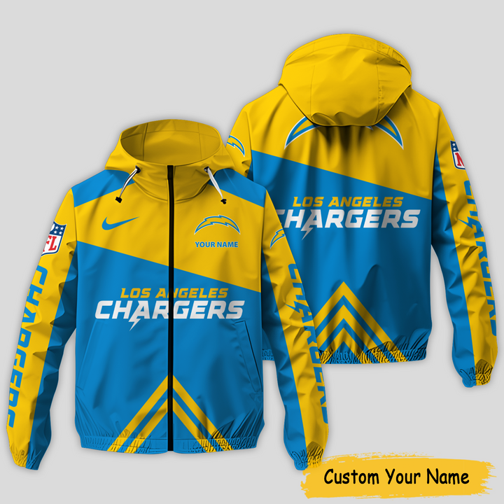 Los Angeles Chargers NFL Personalized Style Windbreaker Jacket For Fans
