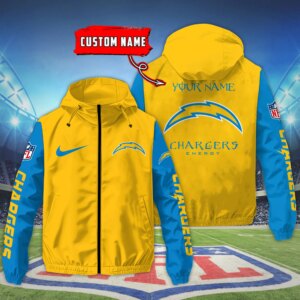 Los Angeles Chargers NFL Personalized Style Windbreaker Jacket For Fans