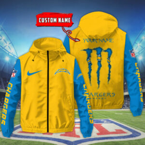 Los Angeles Chargers NFL Personalized Style Windbreaker Jacket For Fans