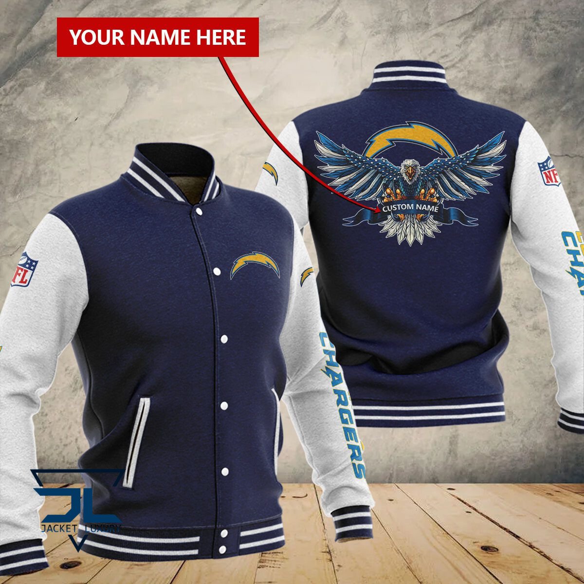Los Angeles Chargers NFL Style Baseball Jacket For Fan