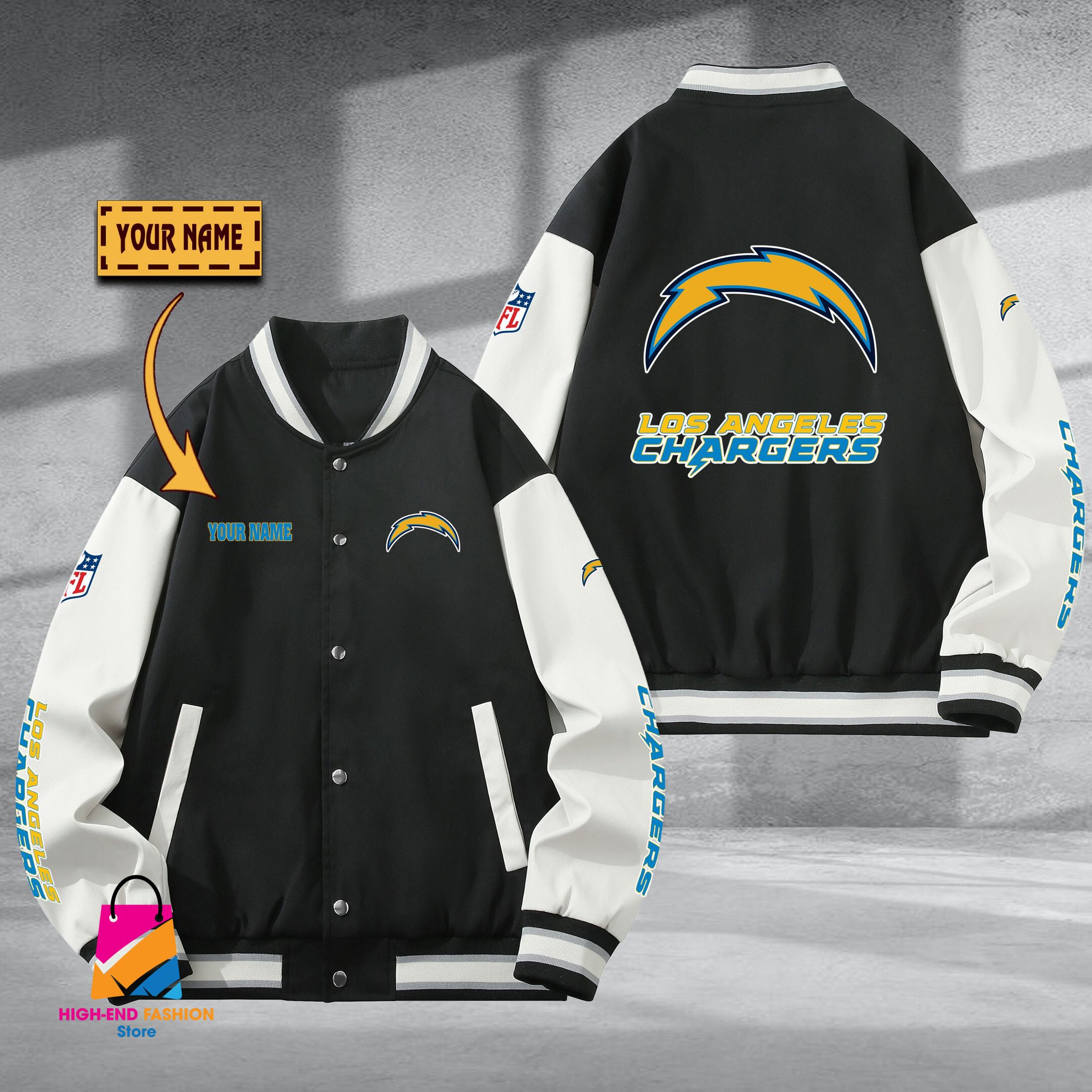 Los Angeles Chargers NFL Style Baseball Jacket For Fan