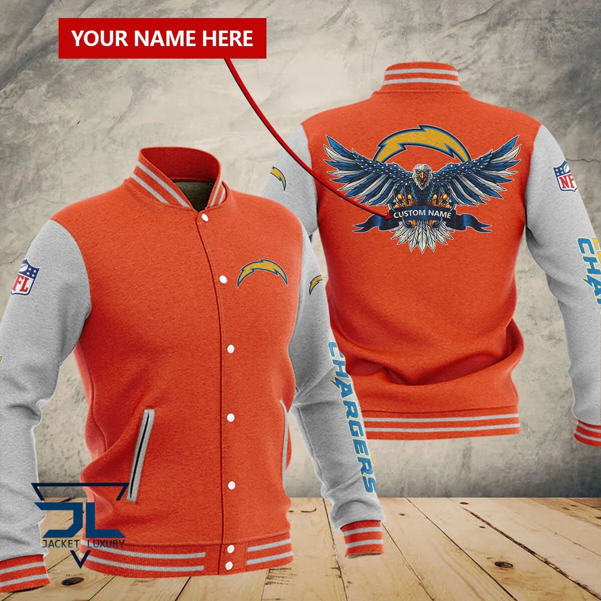 Los Angeles Chargers NFL Style Baseball Jacket For Fan