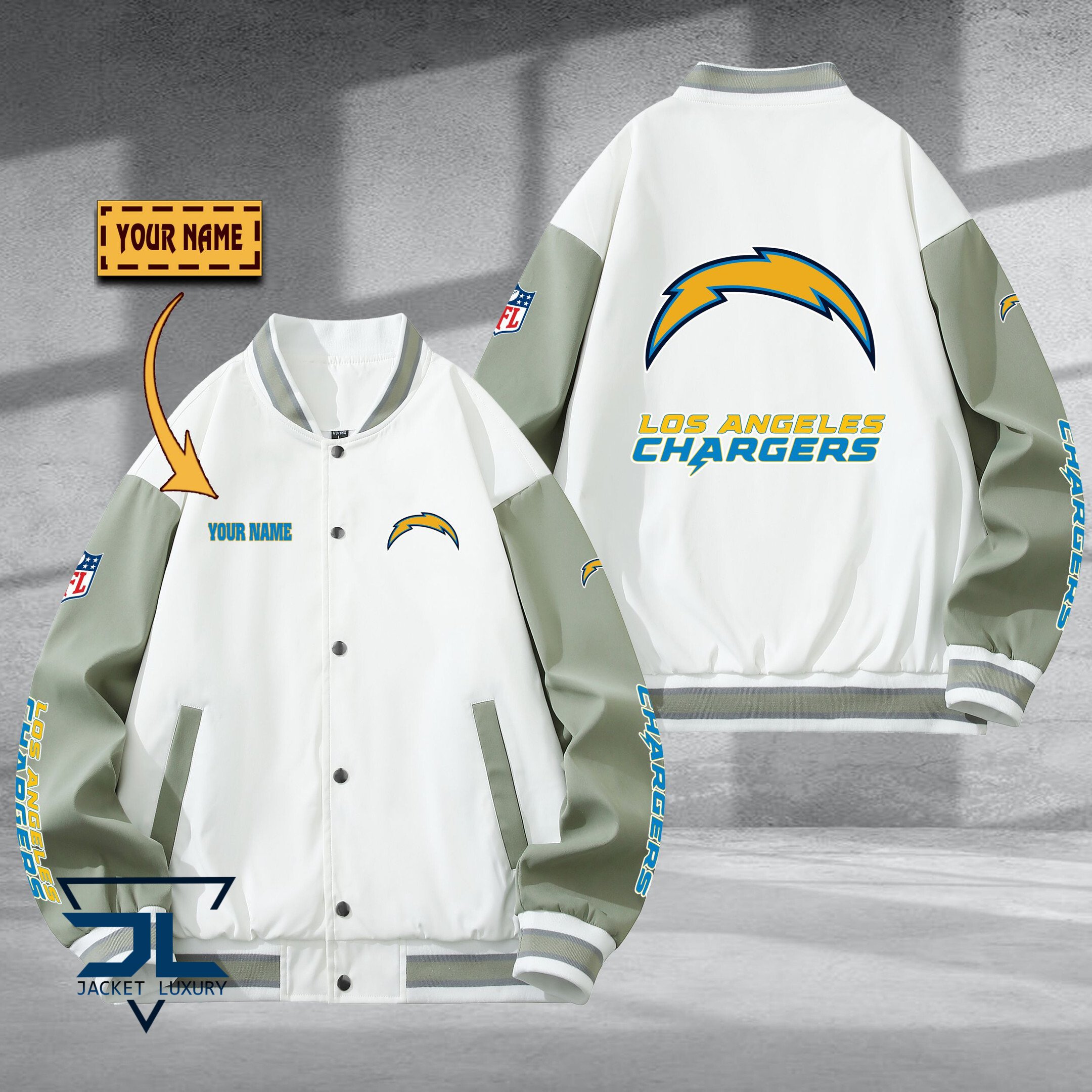 Los Angeles Chargers NFL Style Baseball Jacket For Fan