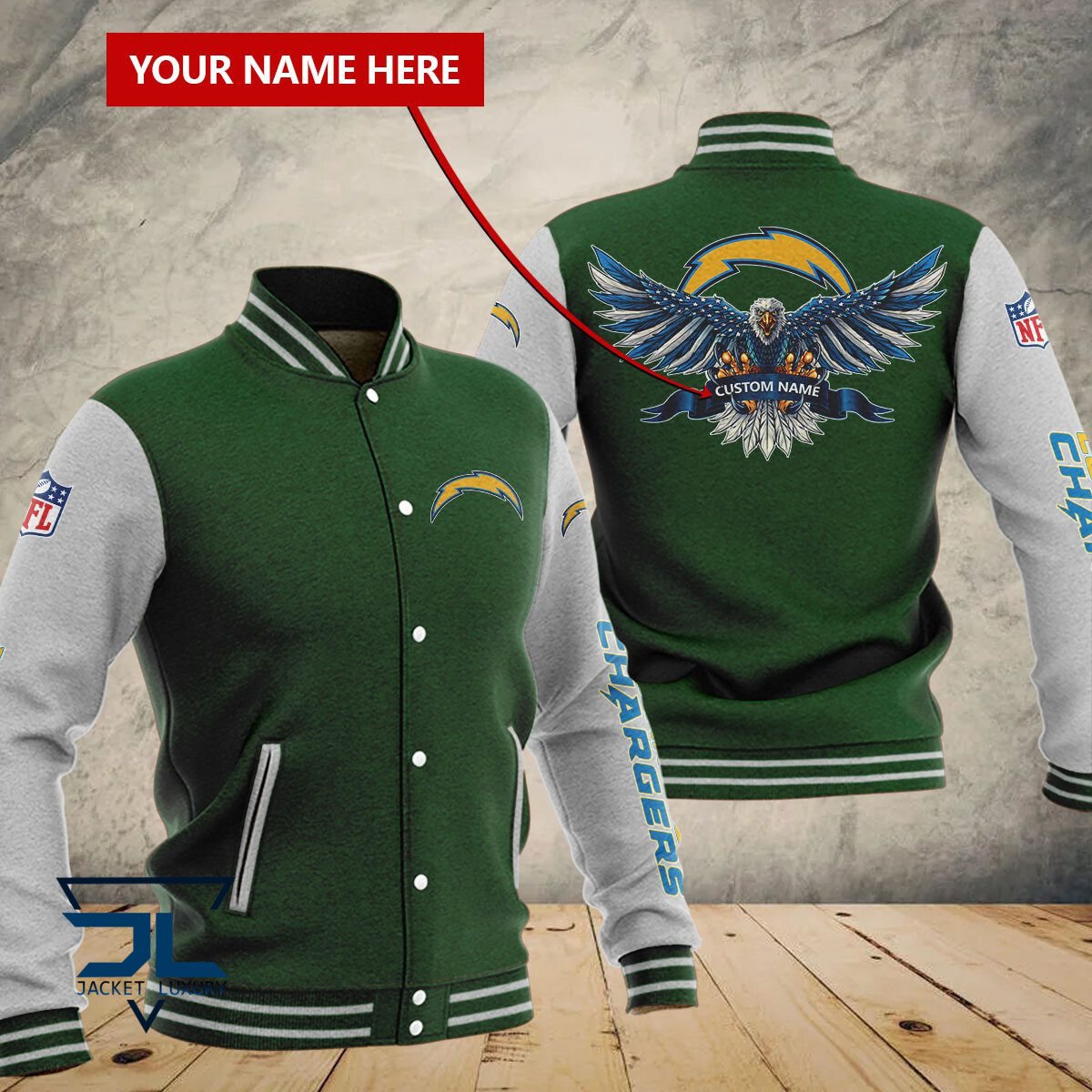Los Angeles Chargers NFL Style Baseball Jacket For Fan