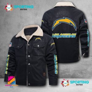Los Angeles Chargers NFL Style Fleece Thermal Cotton Jacket For Fans