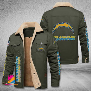 Los Angeles Chargers NFL Style Fleece Thermal Cotton Jacket For Fans
