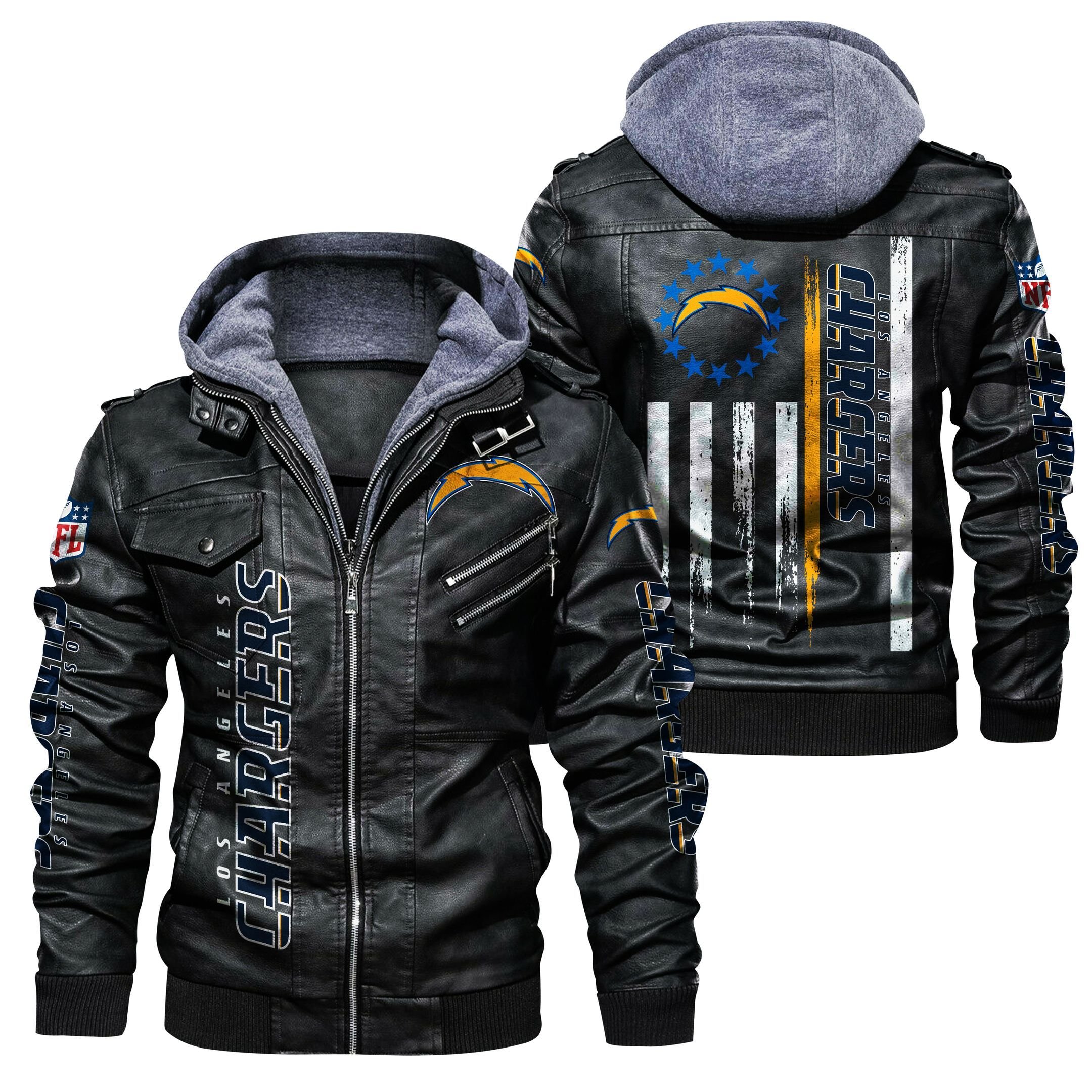 Los Angeles Chargers NFL Style Leather Jacket For Fan