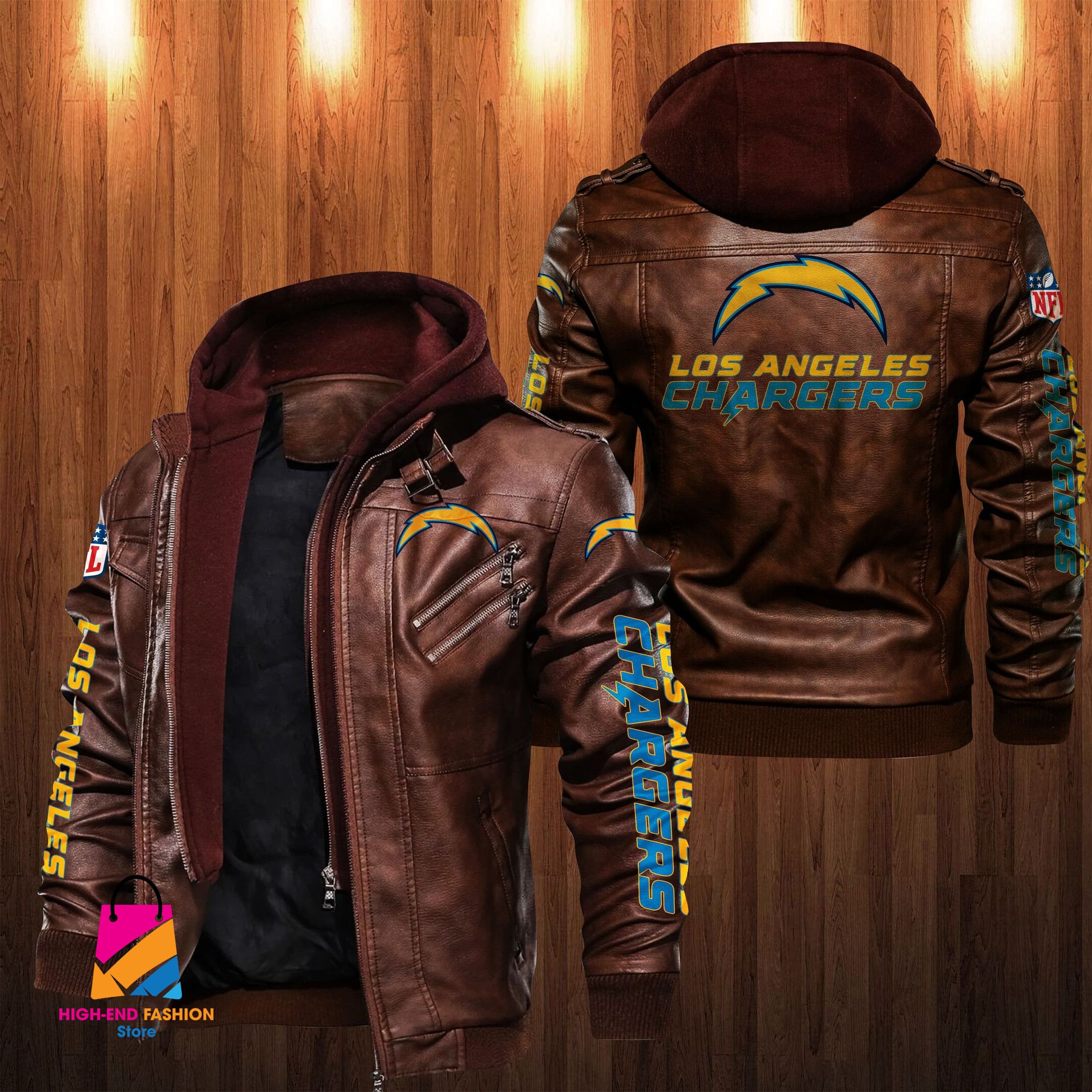 Los Angeles Chargers NFL Style Leather Jacket For Fan