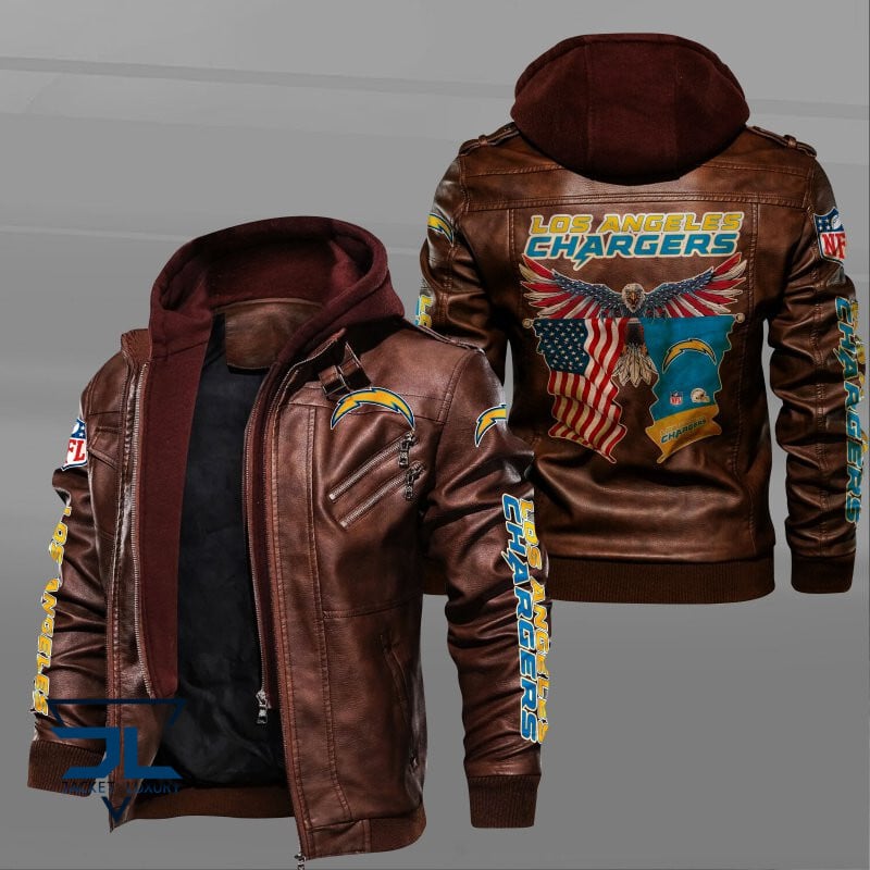 Los Angeles Chargers NFL Style Leather Jacket For Fan