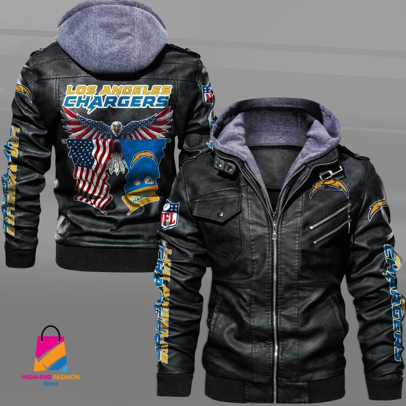 Los Angeles Chargers NFL Style Leather Jacket For Fan