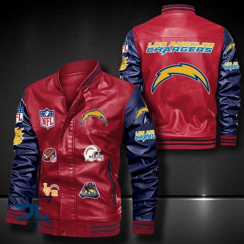 Los Angeles Chargers NFL Style Leather Jacket For Fan