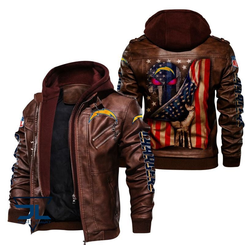 Los Angeles Chargers NFL Style Leather Jacket For Fan