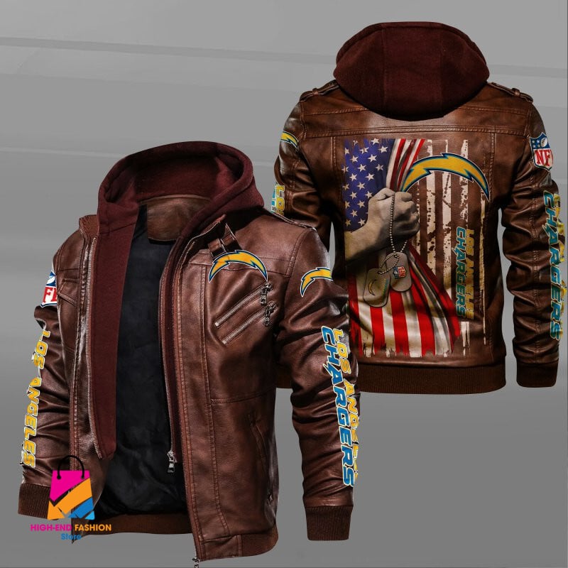 Los Angeles Chargers NFL Style Leather Jacket For Fan