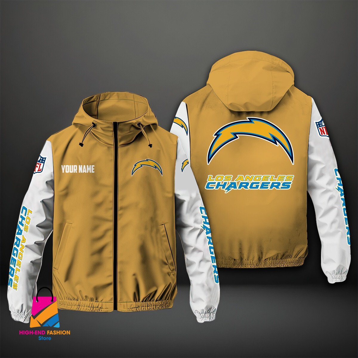 Los Angeles Chargers NFL Style Windbreaker Jacket For Fans